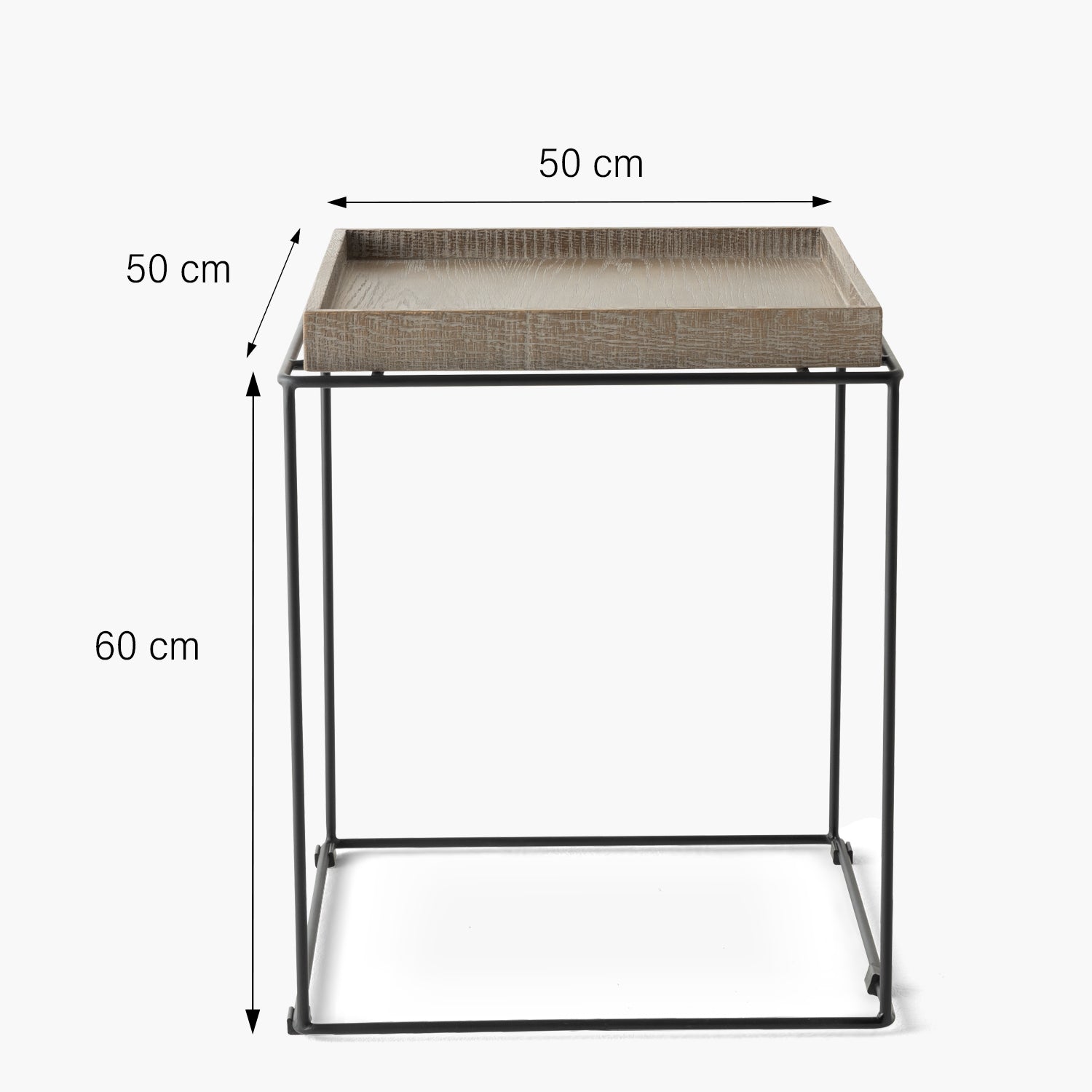 Mesa Lateral Danubio Roble Envejecido