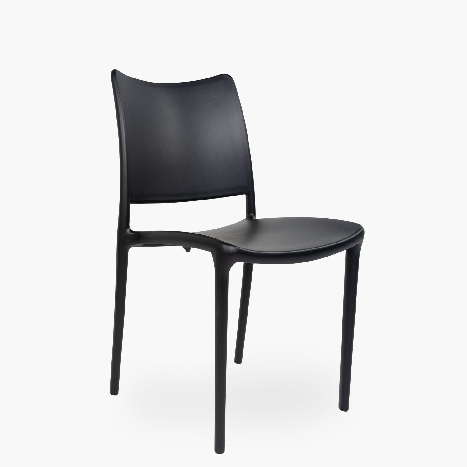 Silla plastico para exterior Todi Negro