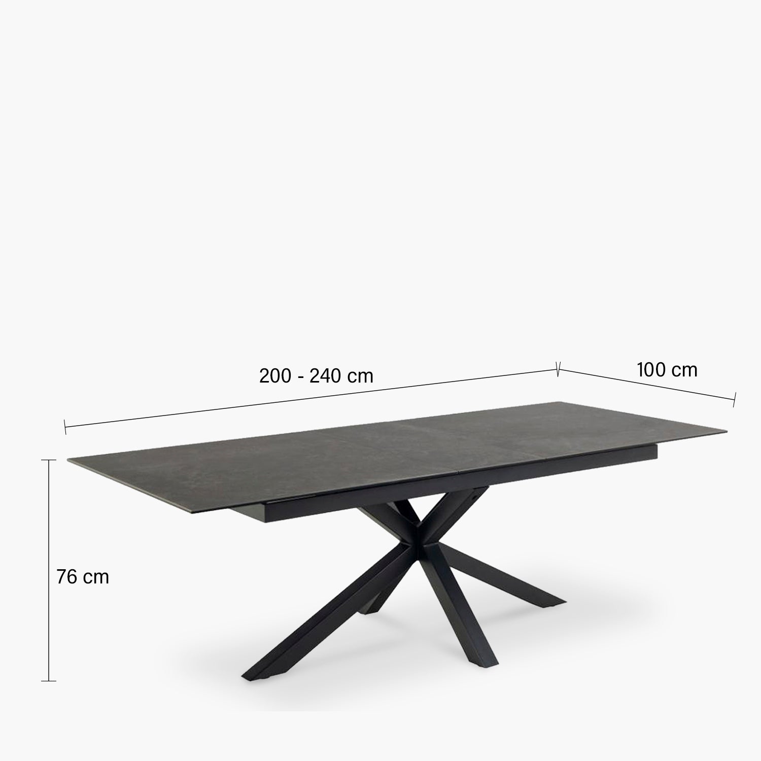 Mesa Comedor Heaven extensible Negro