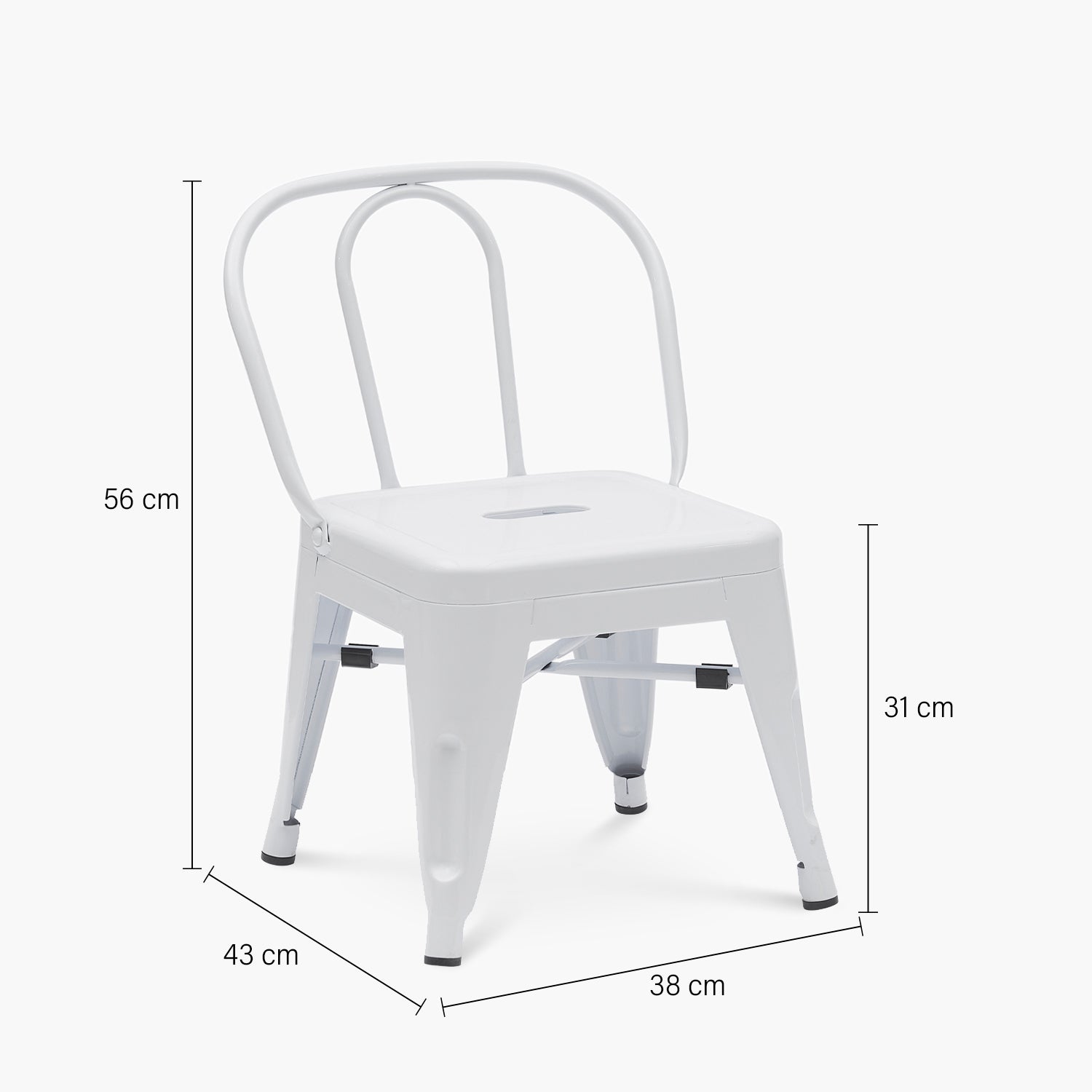 Pack 1 Mesa 2 Sillas Infantil Aria Blanco