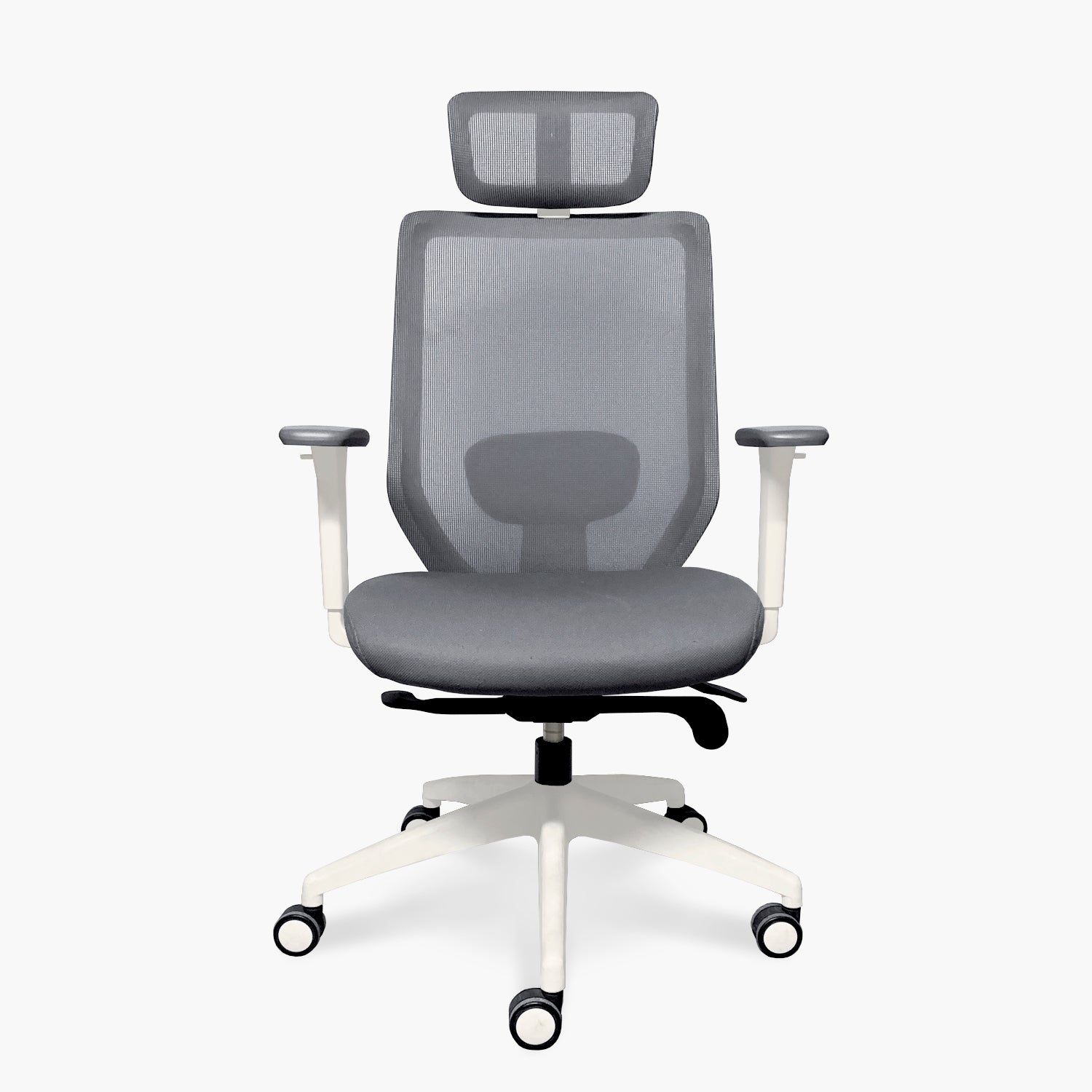 Silla Oficina Focus Gris Claro con cabecero