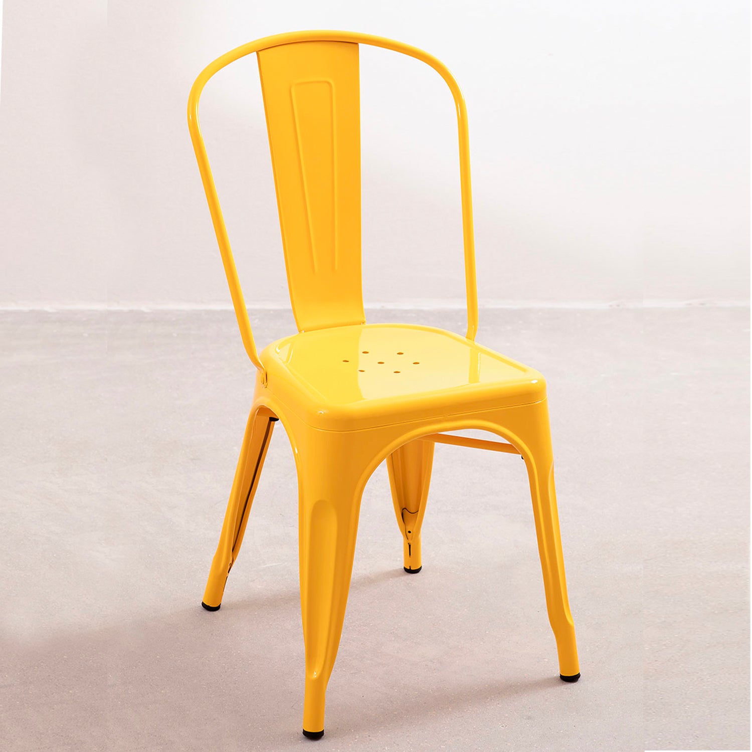 Silla Tolix Réplica Amarillo