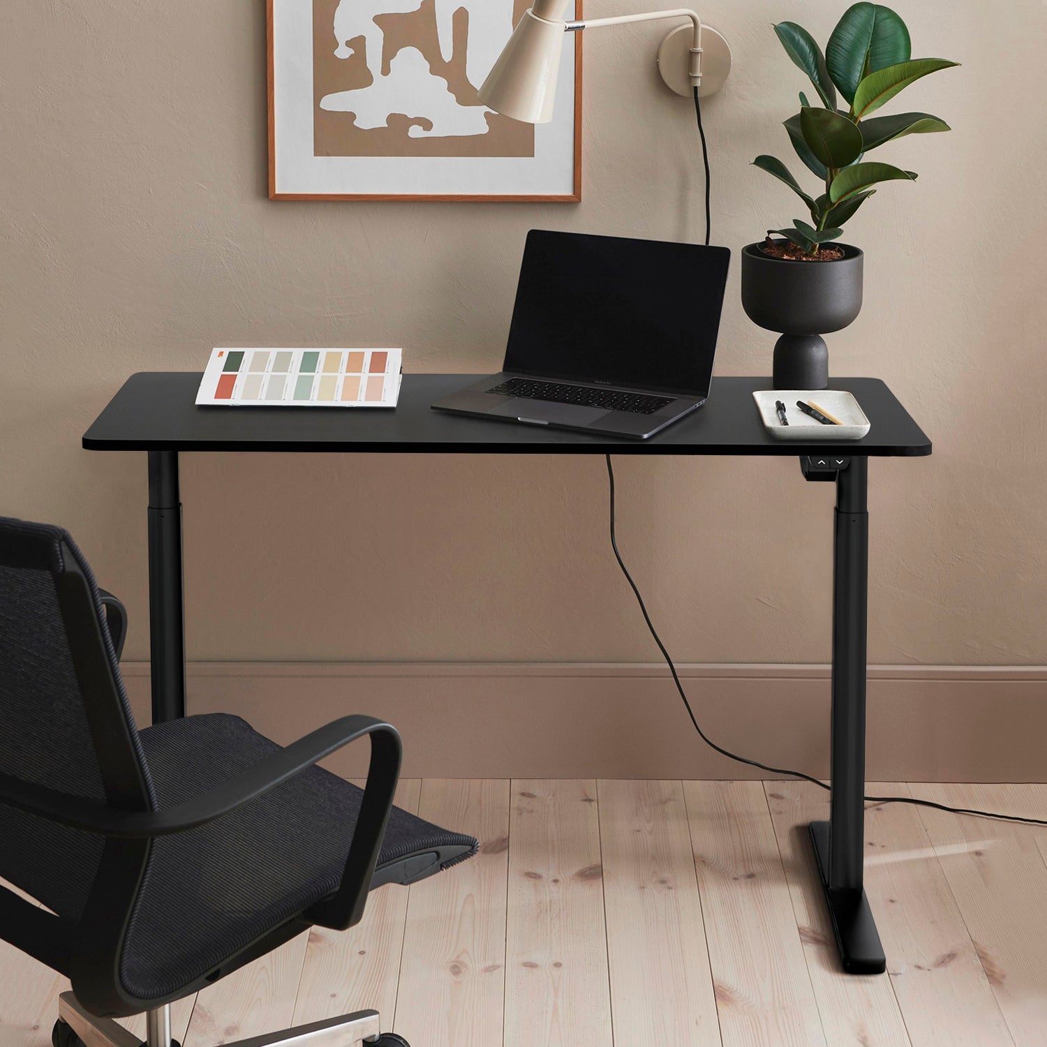 Escritorio Home Office Orion Eléctrico Negro