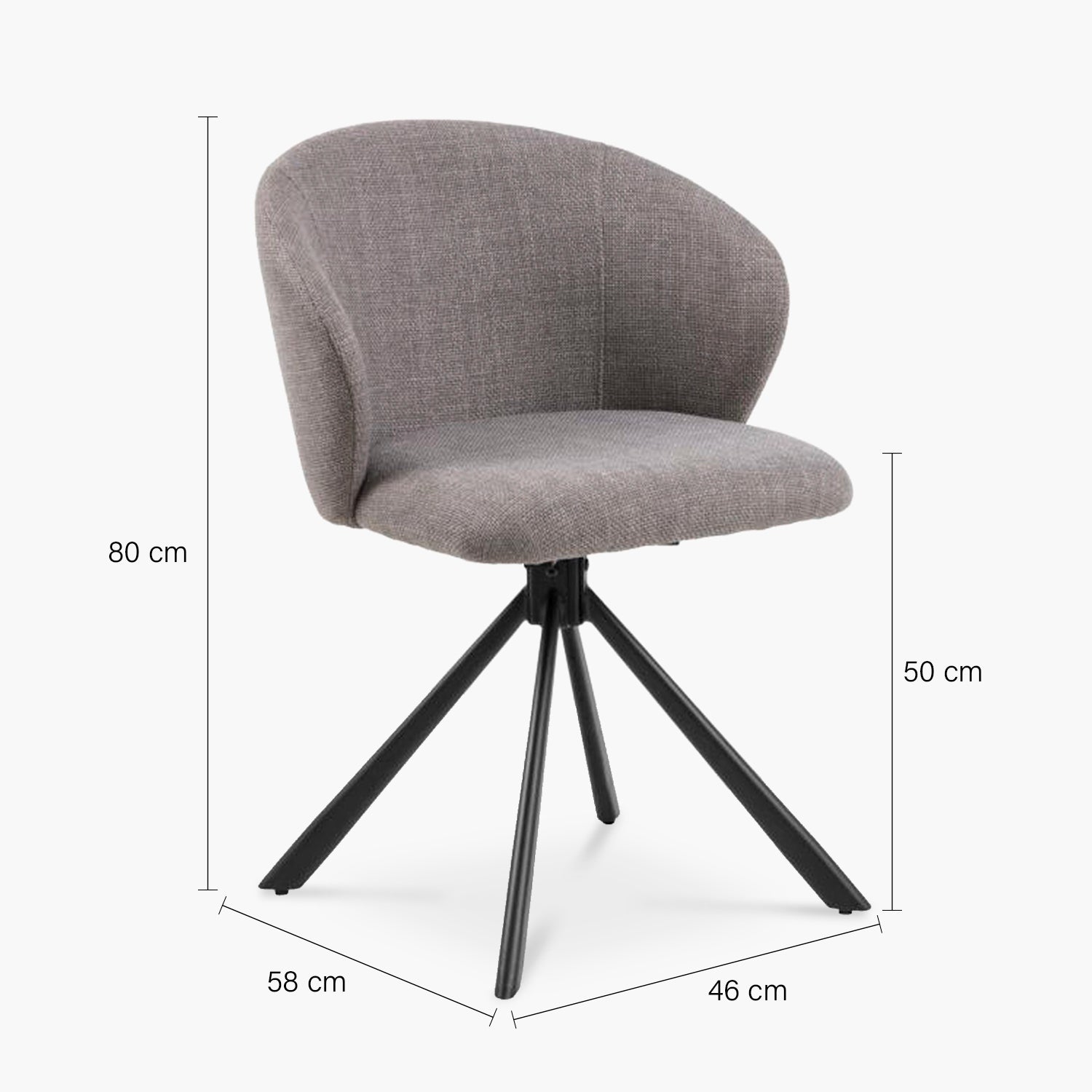 Silla Tapiz Princeton Gris