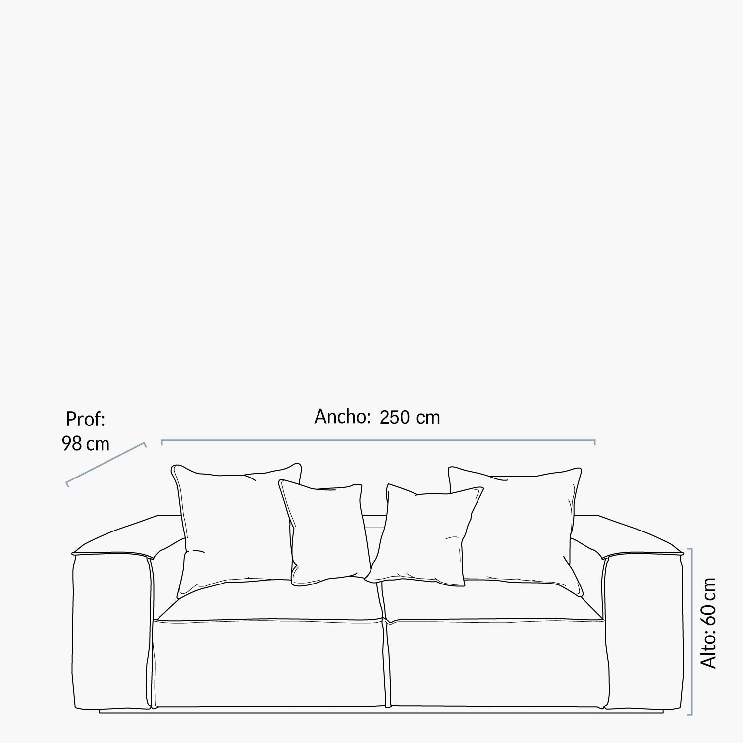 Sofa 3C Wonder Crudo