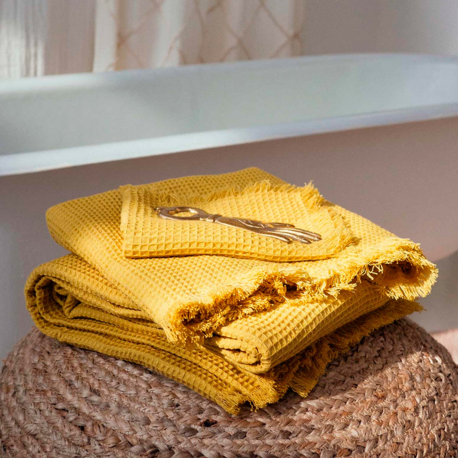 Toalla Marte 100x160 Mostaza