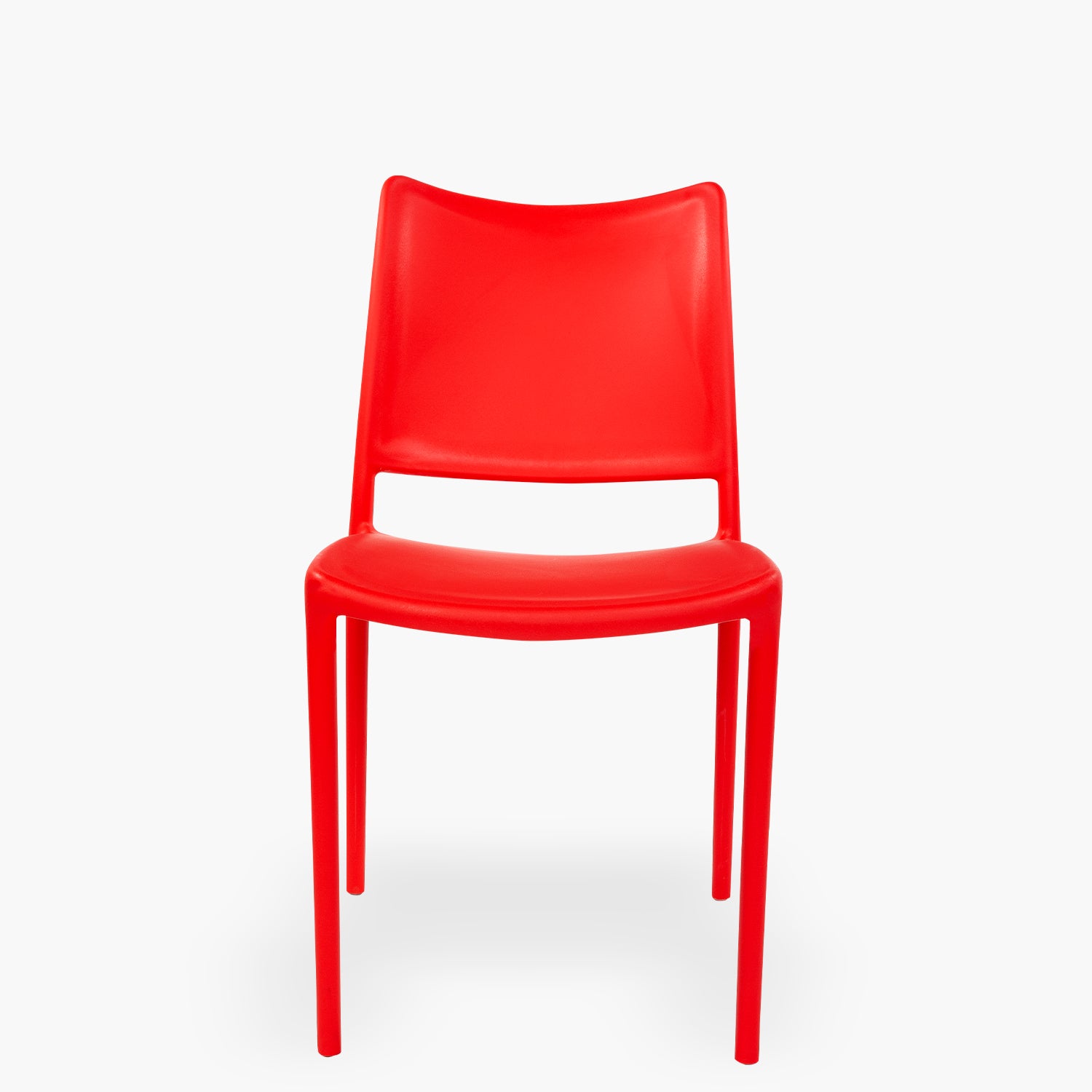 Silla plastico para exterior Todi Rojo