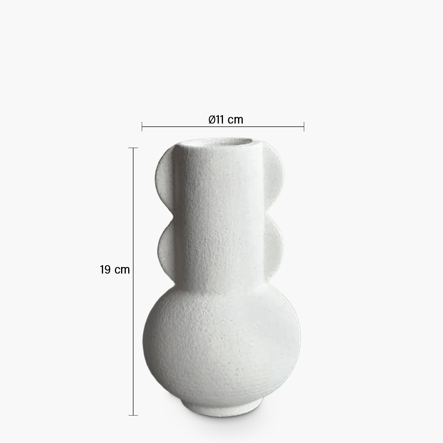 Florero Pétalos Blanco
