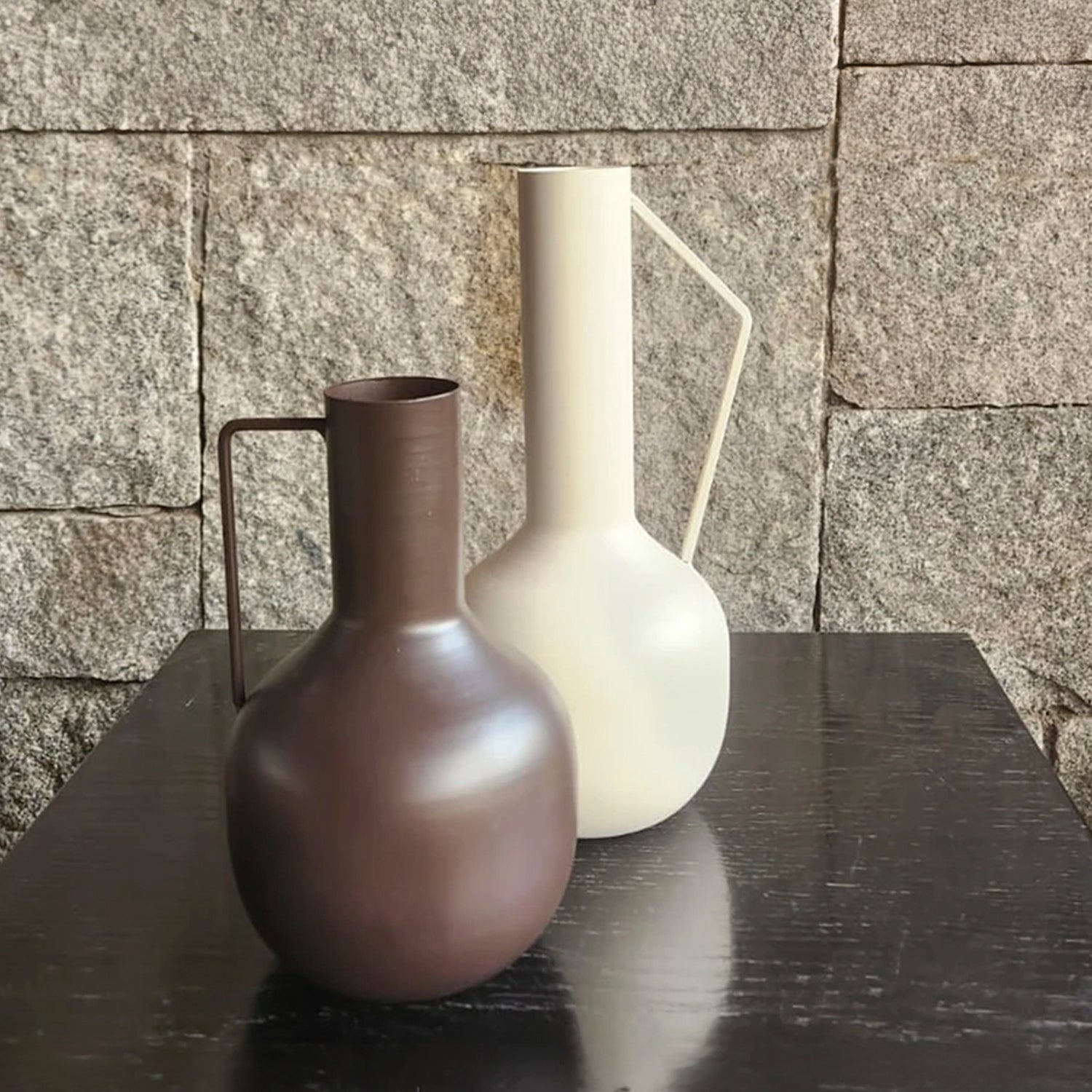 Jarrón Toledo Bajo Chocolate