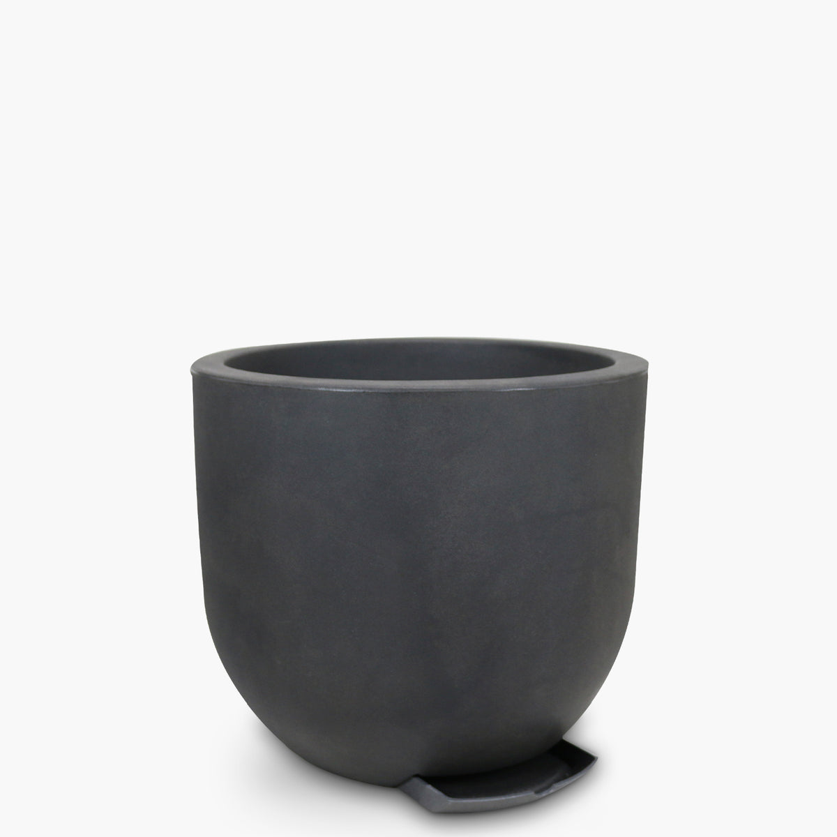 Macetero Plástico Lauca 35 Gris Oscuro