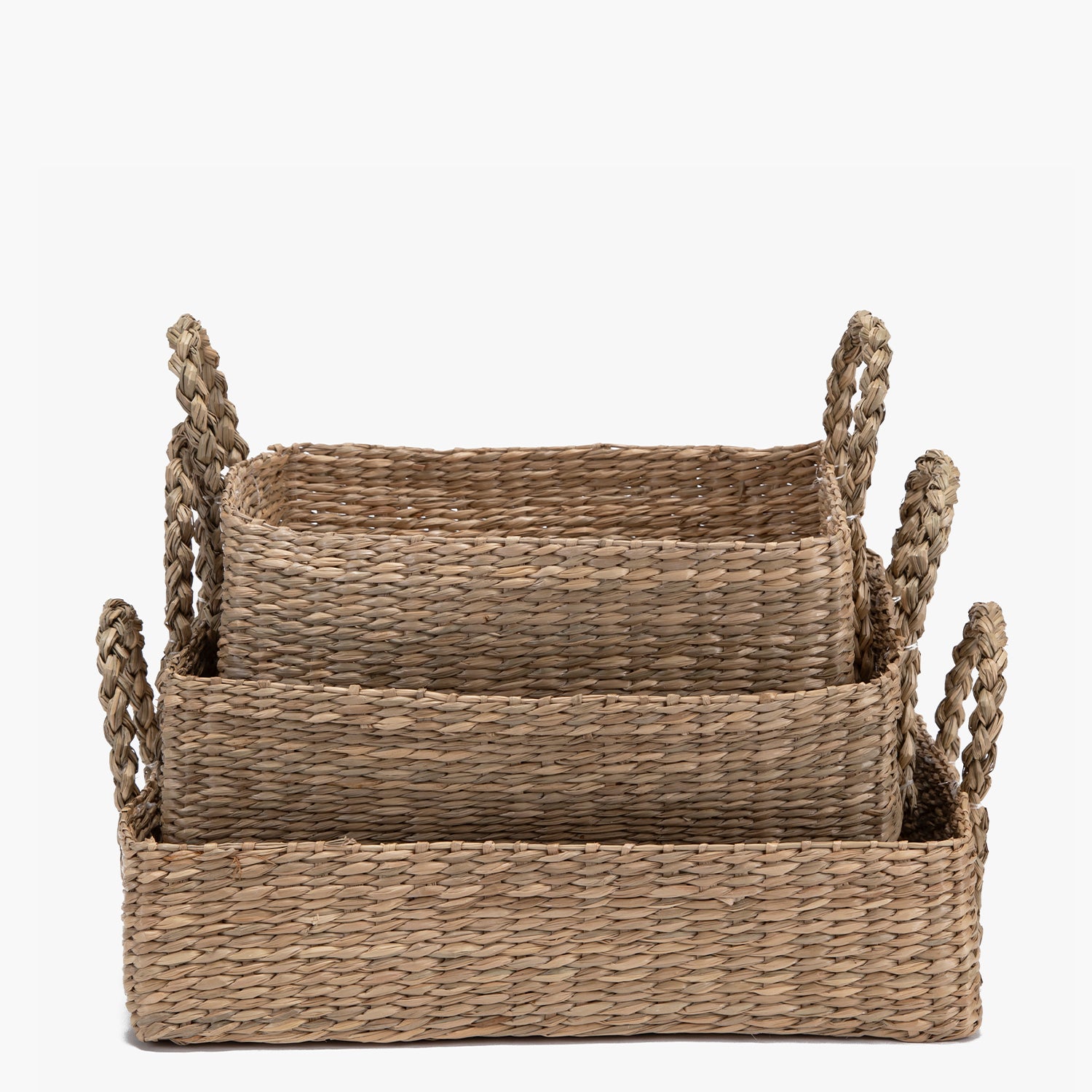 Pack de 3 Canastos Organizadores Amelia Natural