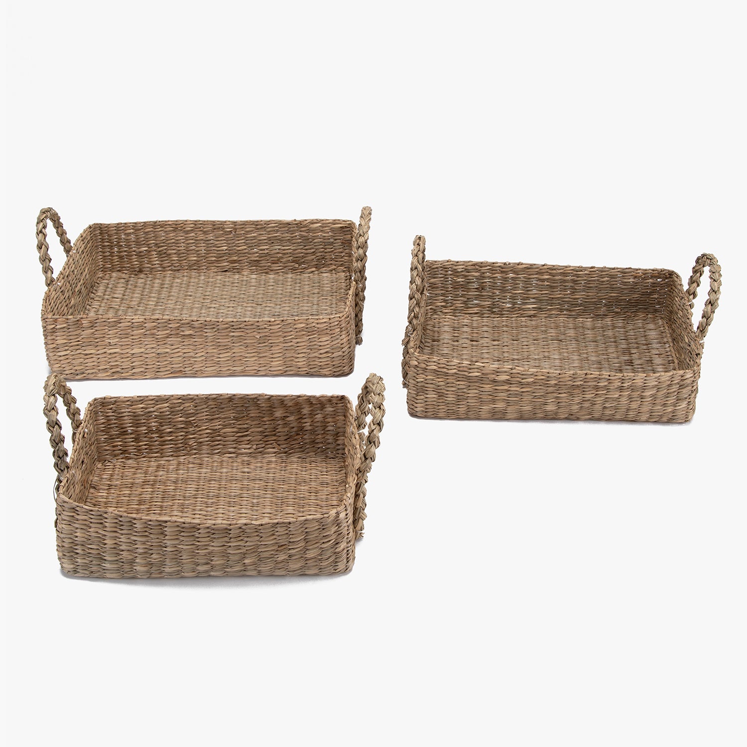 Pack de 3 Canastos Organizadores Amelia Natural