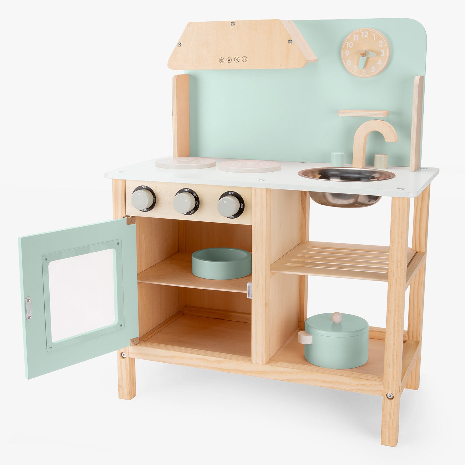 Cocina Infantil de Madera Maia Menta
