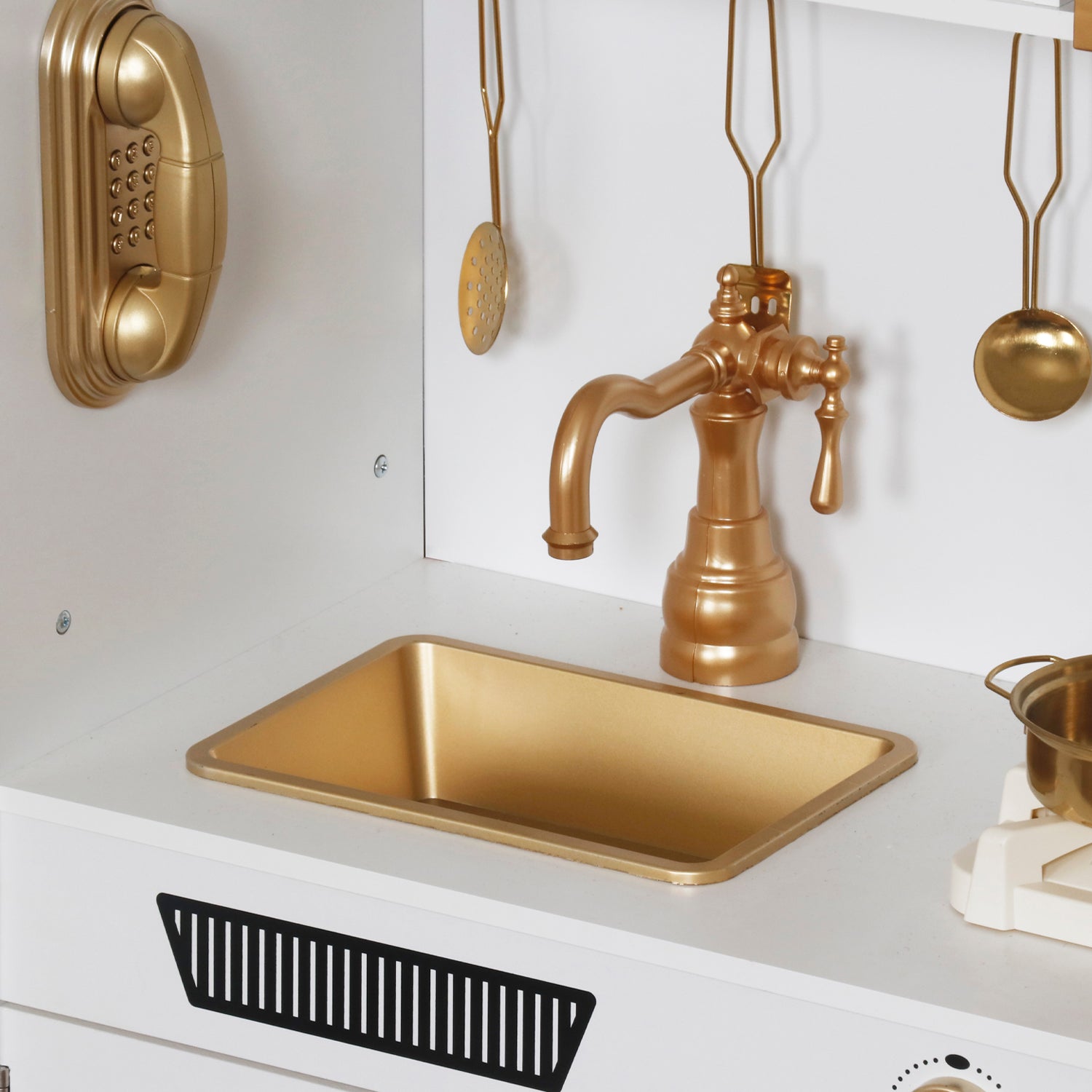 Cocina Infantil de Madera Eloisa Blanco