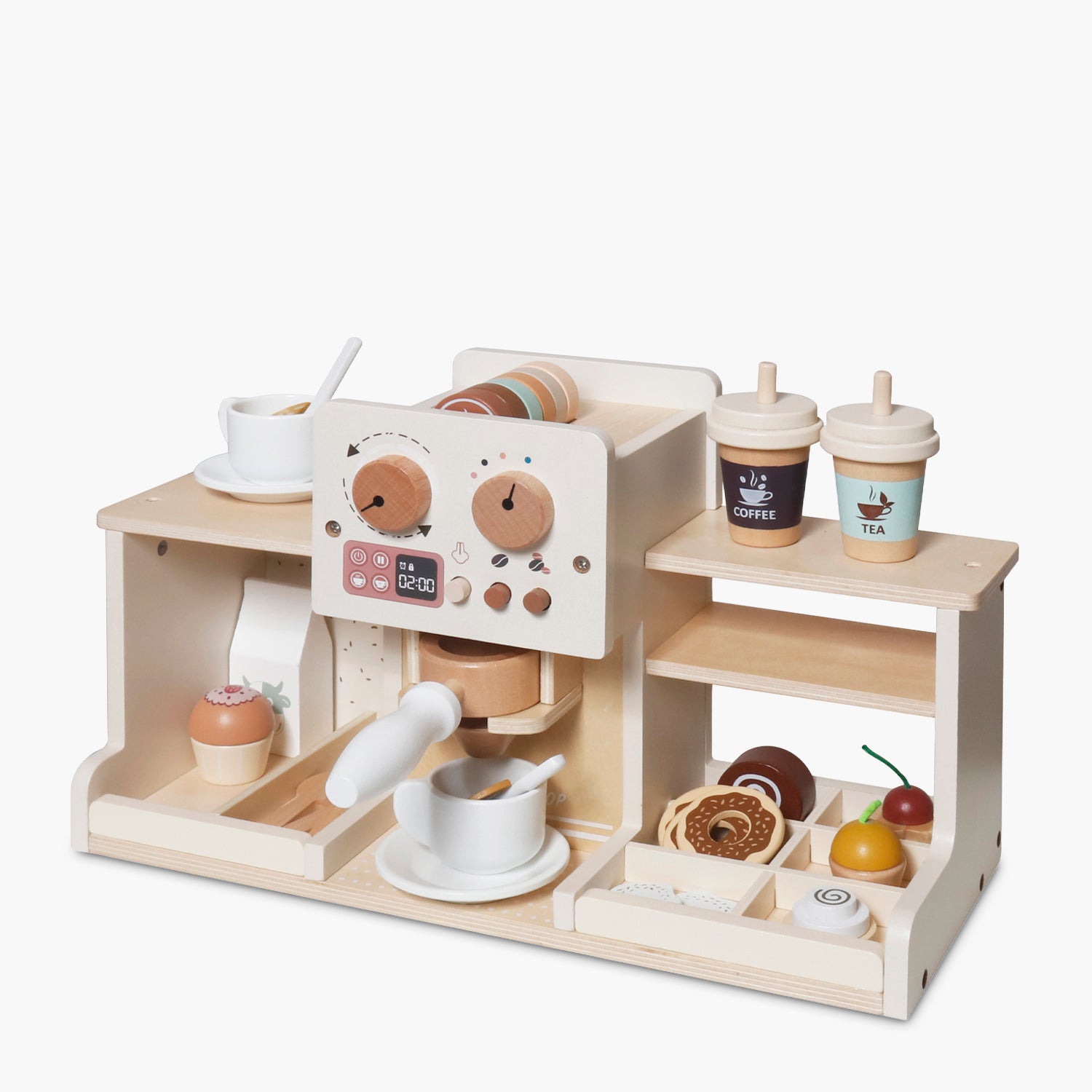 Cafetera Infantil de Madera Multicolor