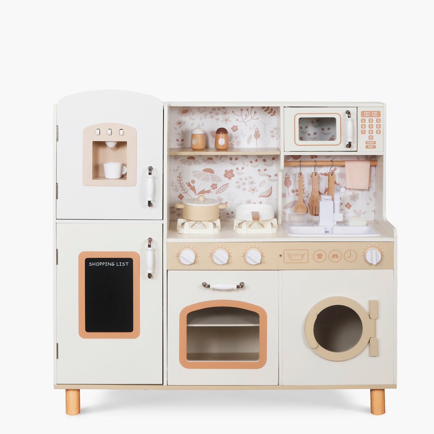 Cocina Infantil de Madera Matilde Crudo