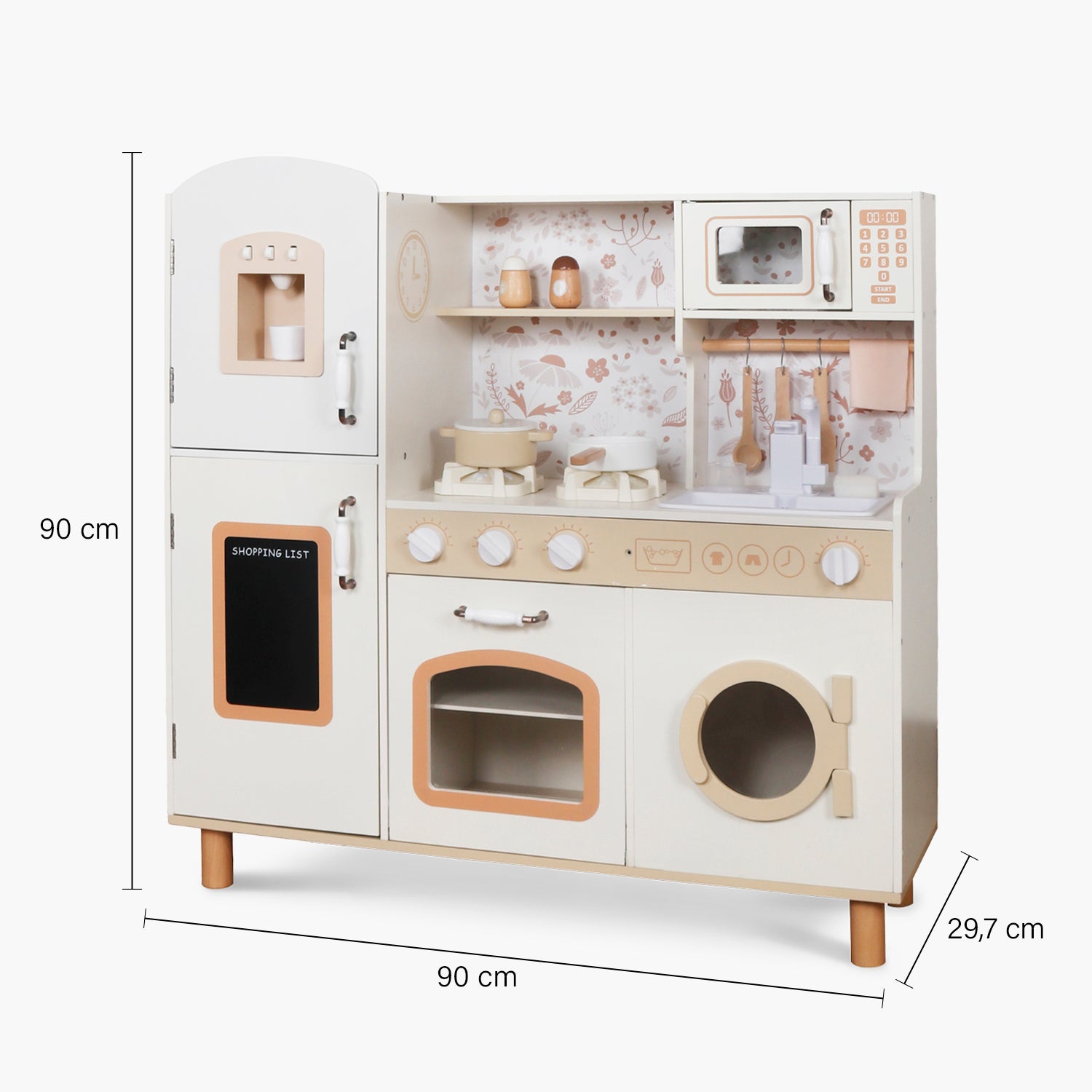 Cocina Infantil de Madera Matilde Crudo