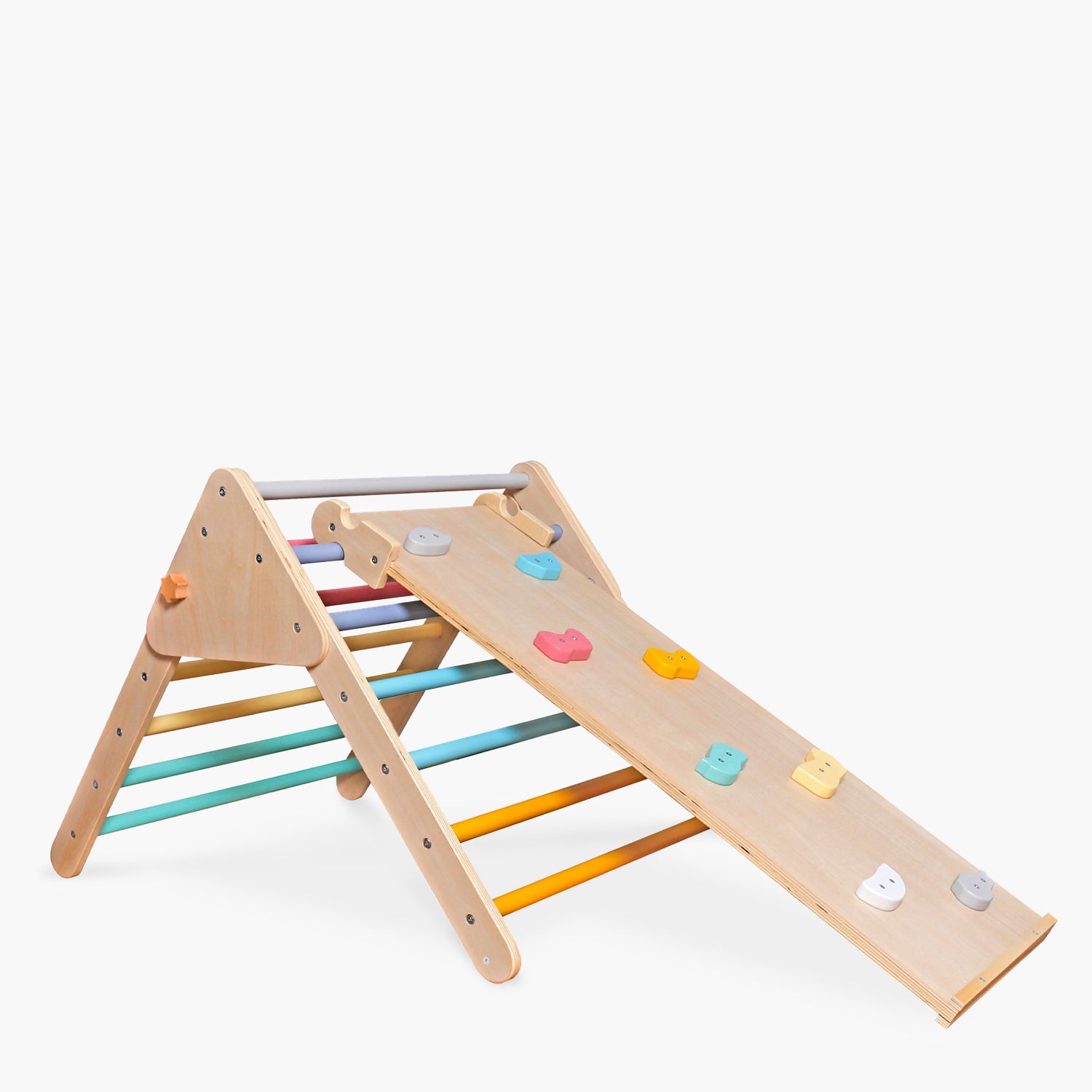 Set de Escalada Infantil de Madera Rainbow Multicolor