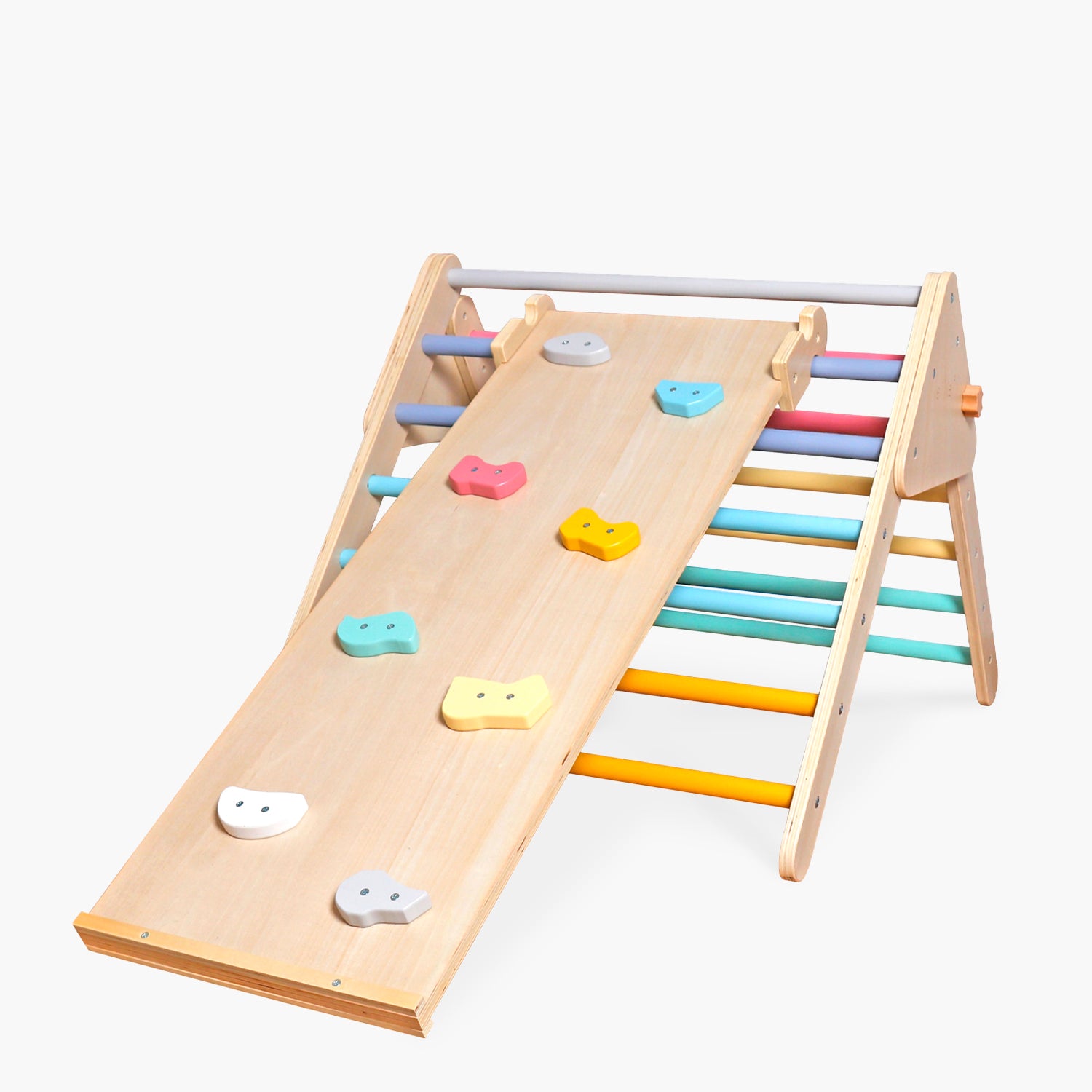 Set de Escalada Infantil de Madera Rainbow Multicolor