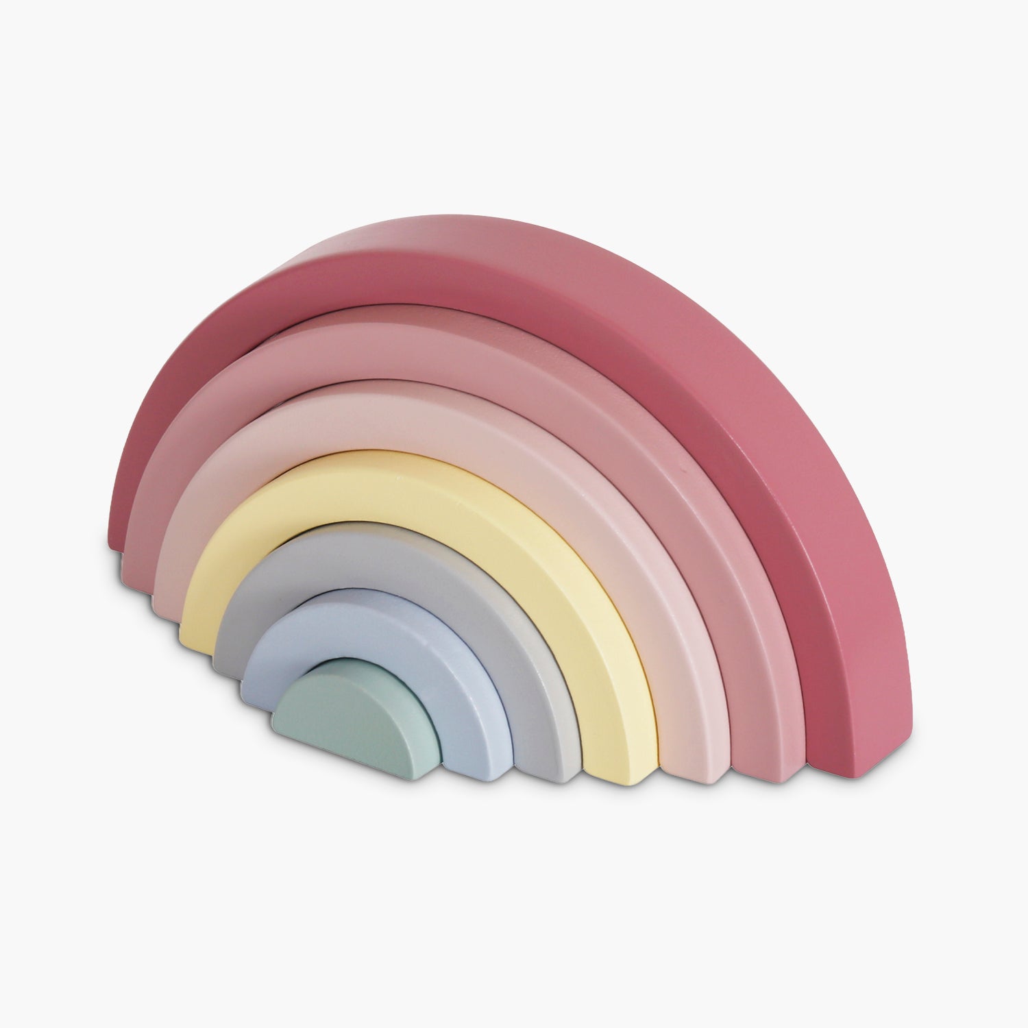 Figuras Apilables Infantil de Madera Rosado