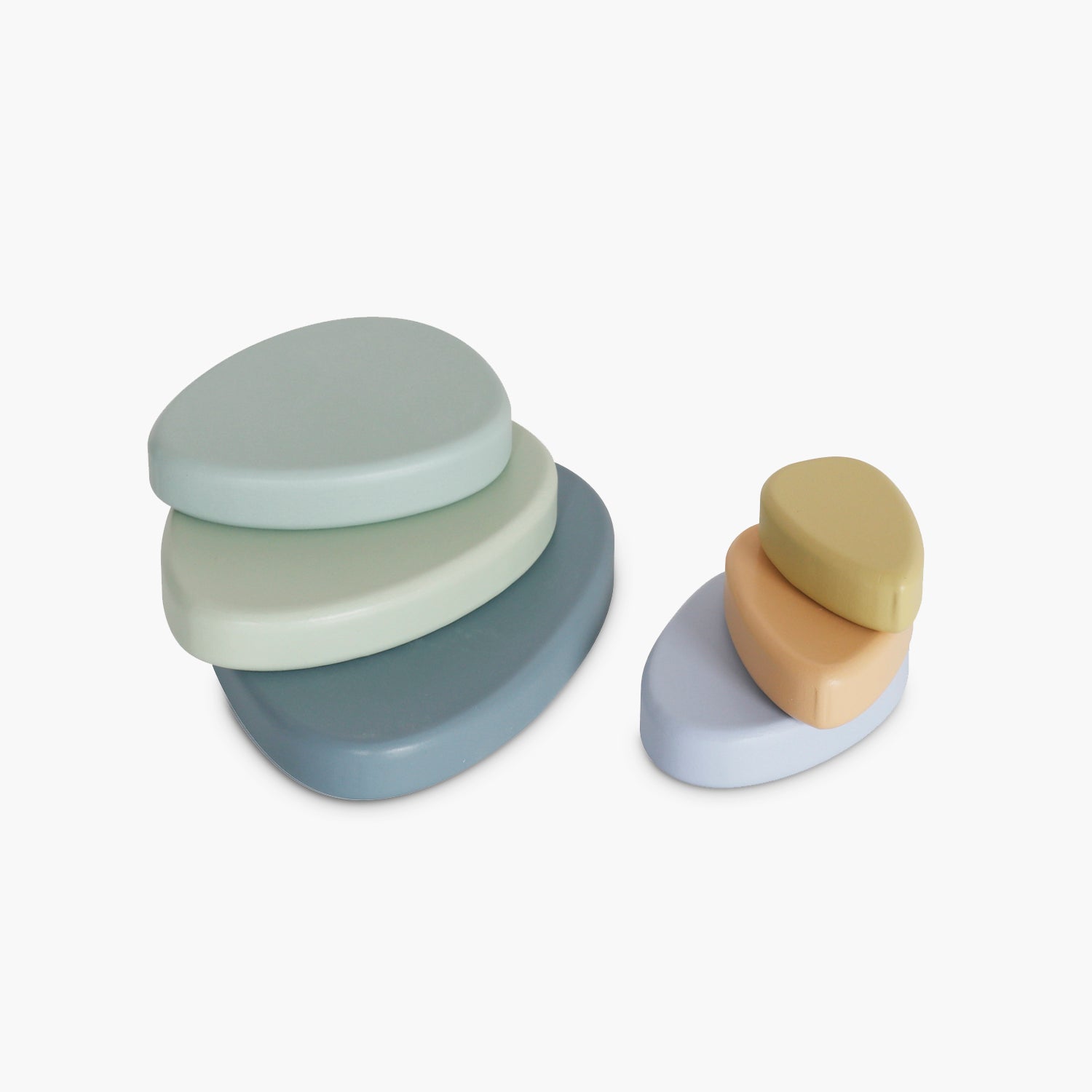Figuras Apilables Infantil de Madera Celeste