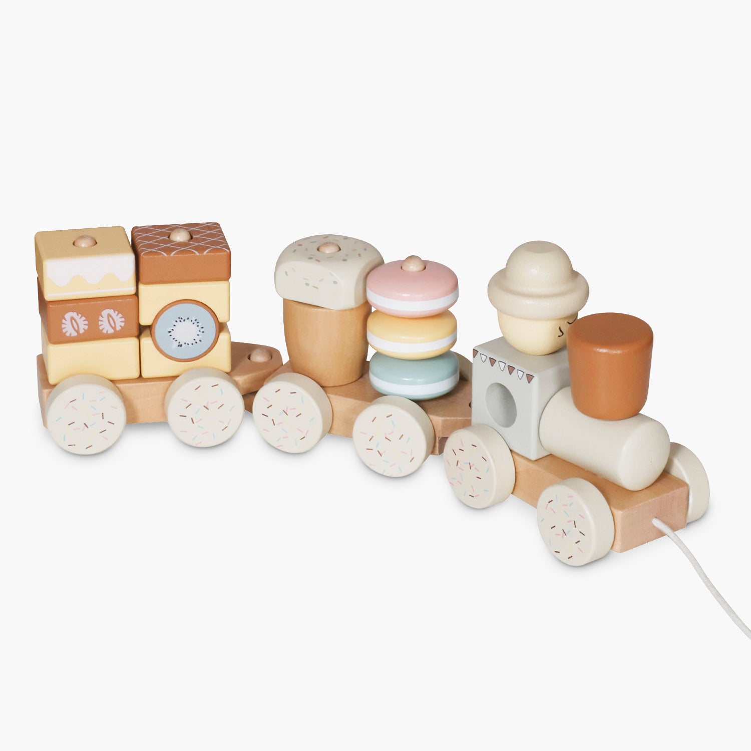Tren Infantil de Madera Multicolor
