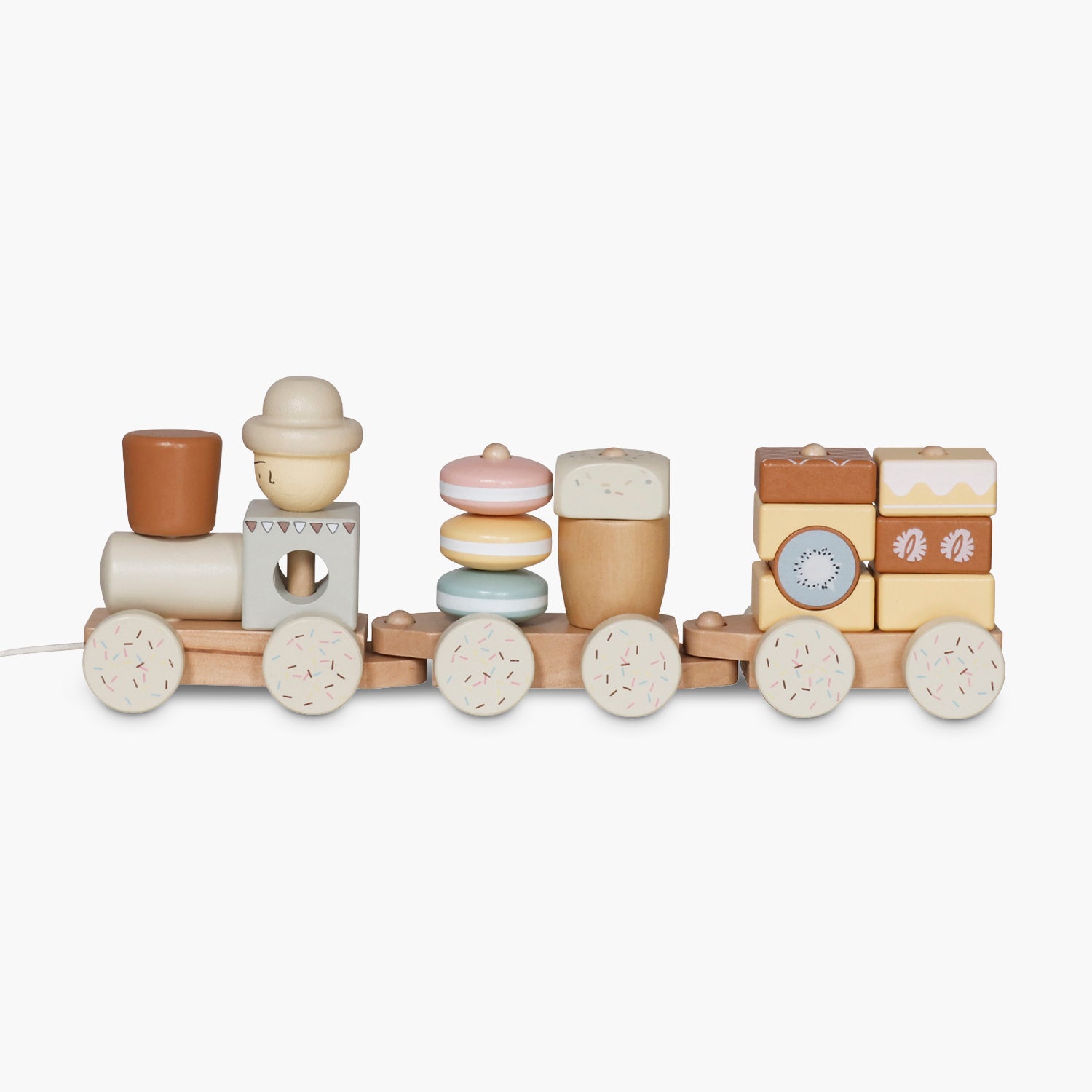 Tren Infantil de Madera Multicolor