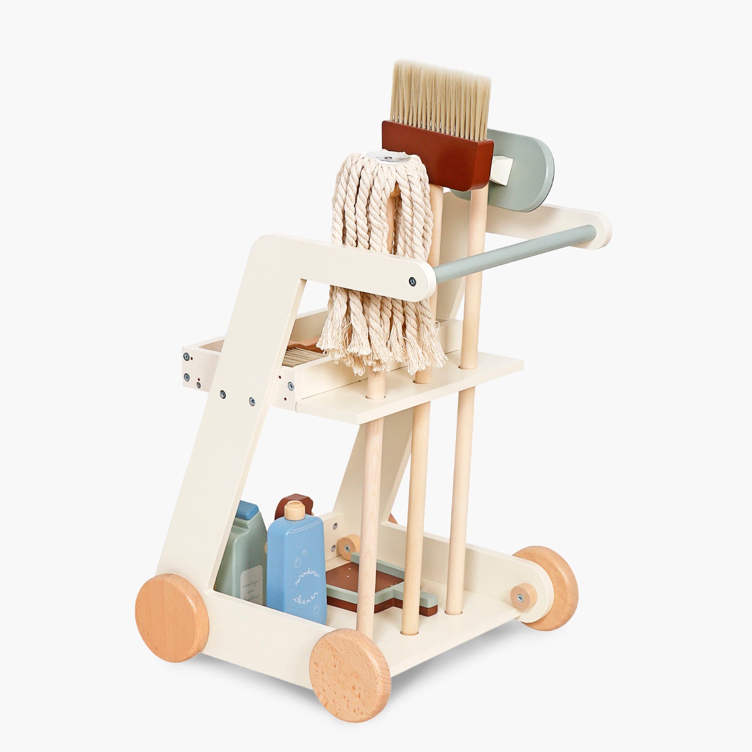 Set de Limpieza Infantil de Madera Multicolor