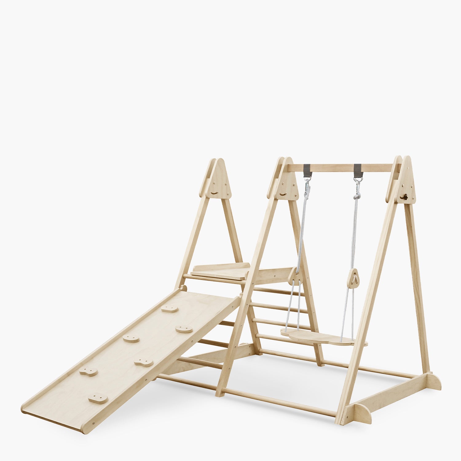 Set Triángulo Pikler Columpio Infantil Fede Natural