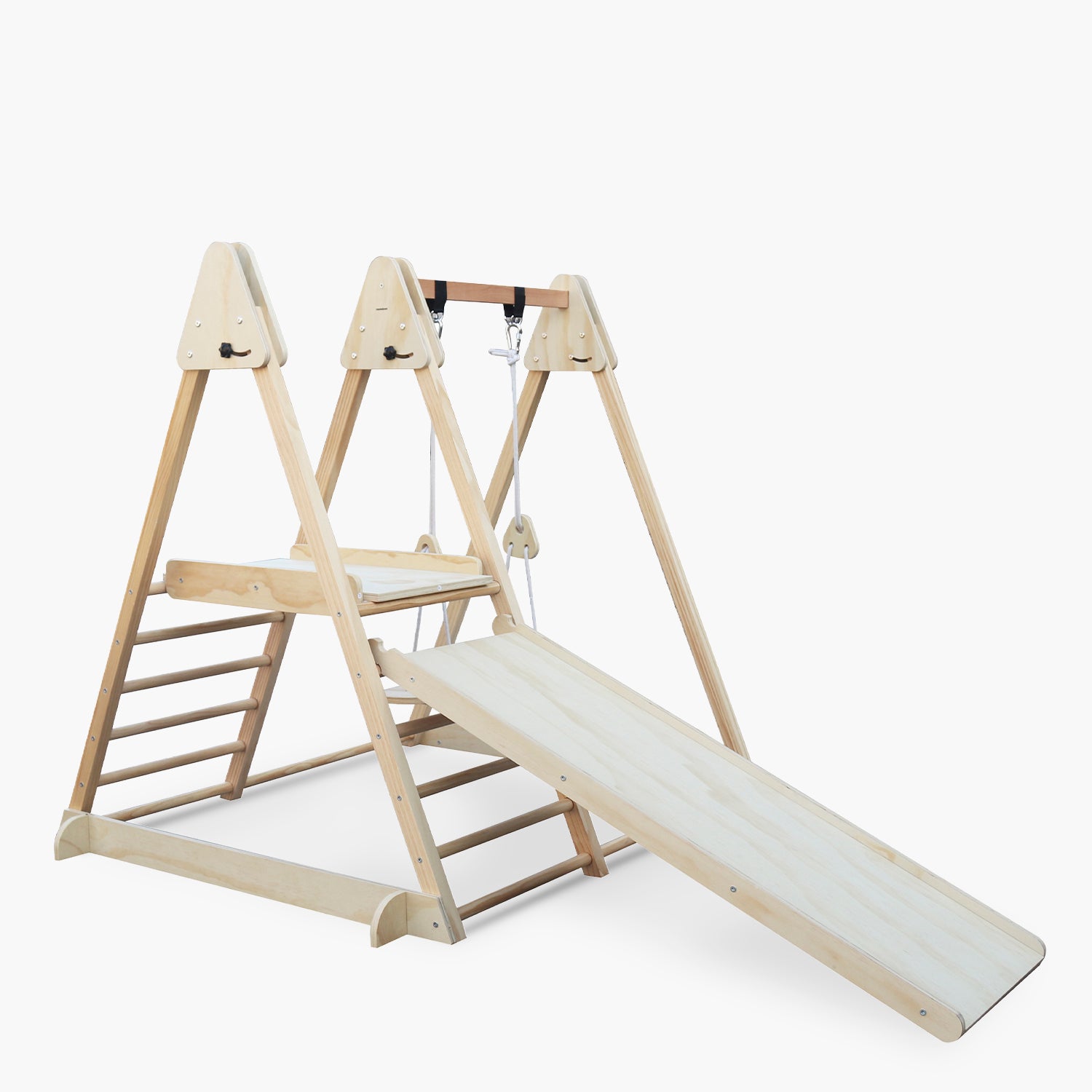 Set Triángulo Pikler Columpio Infantil Fede Natural