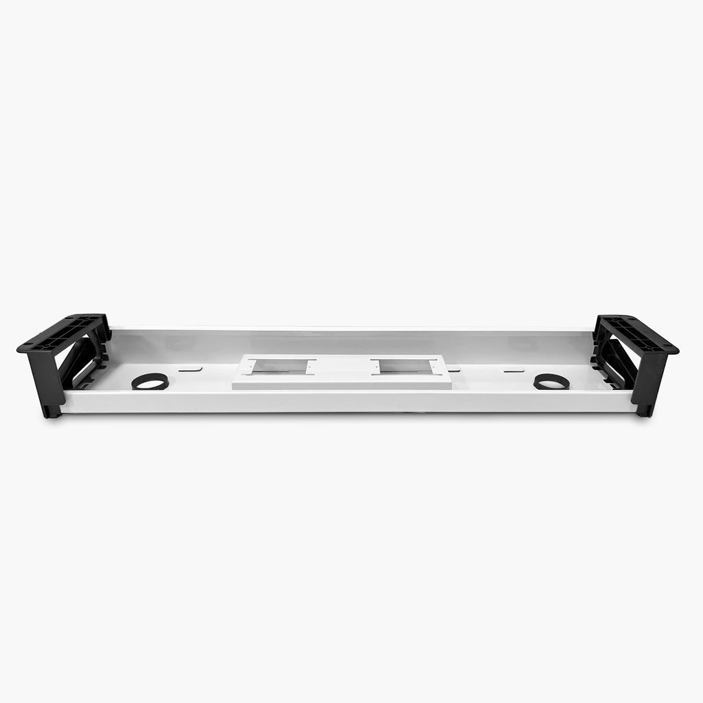 Bandeja Eléctrica 100 cm Blanco para Escritorio sobre 140 cm
