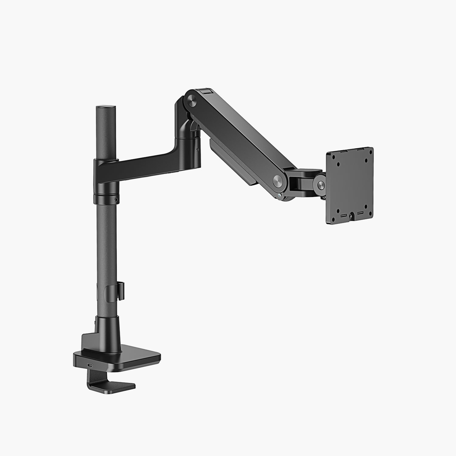 Soporte Monitor Escritorio Pro USB Negro