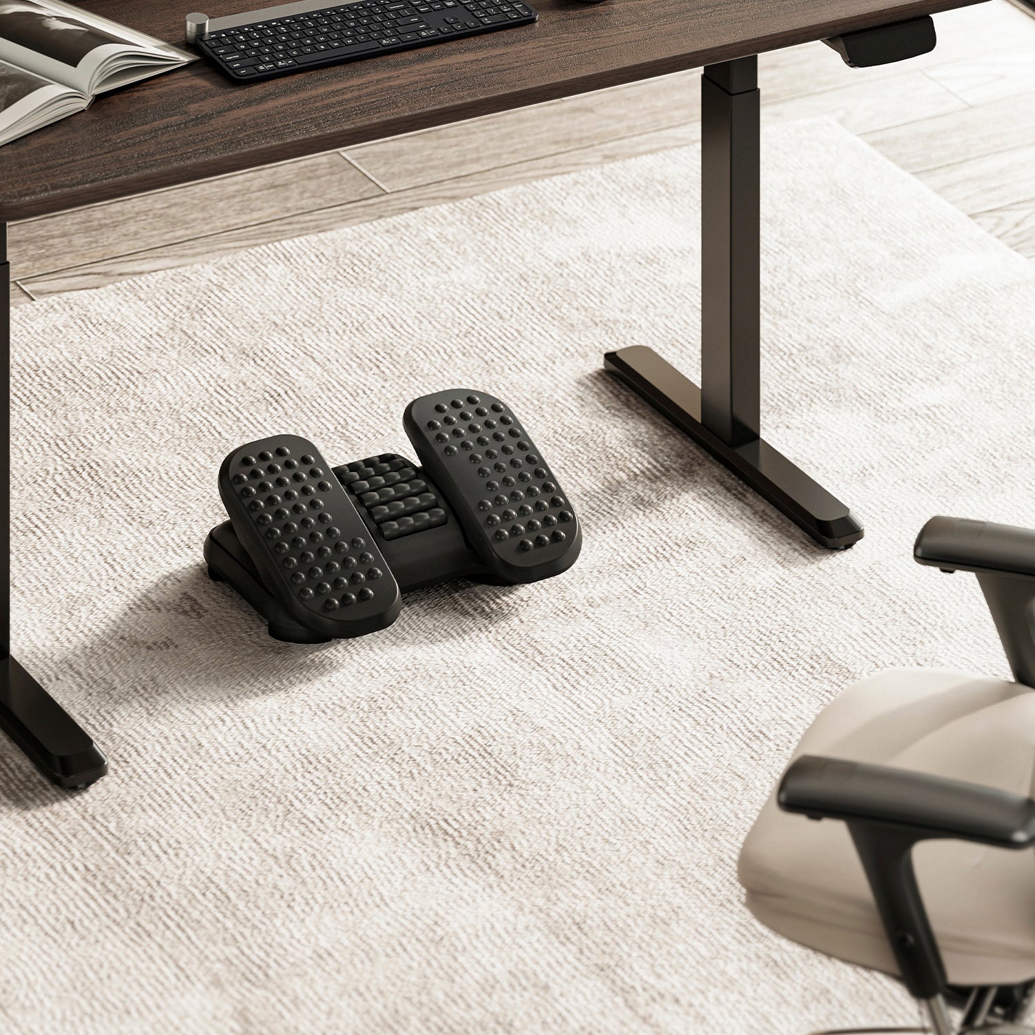 Reposapies Ergonómico Negro