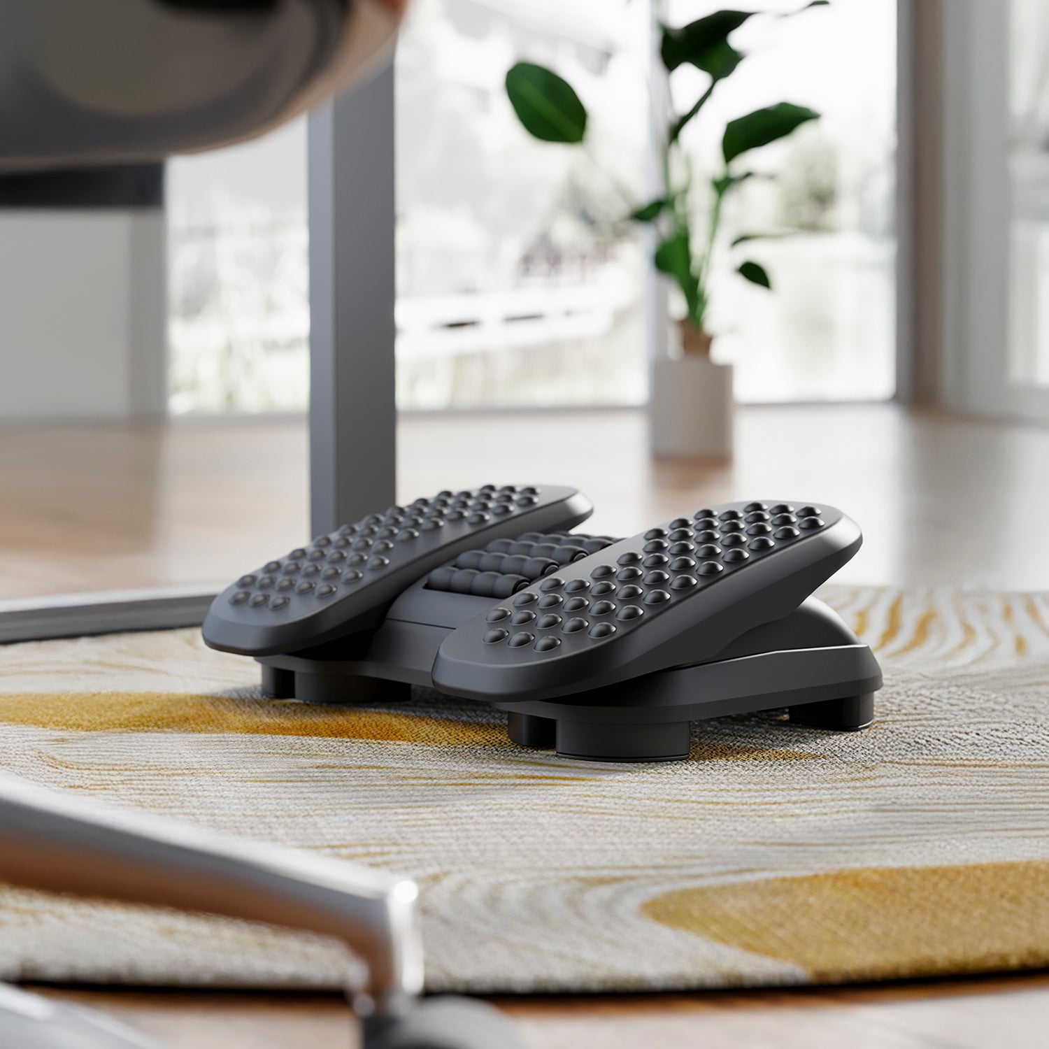 Reposapies Ergonómico Negro