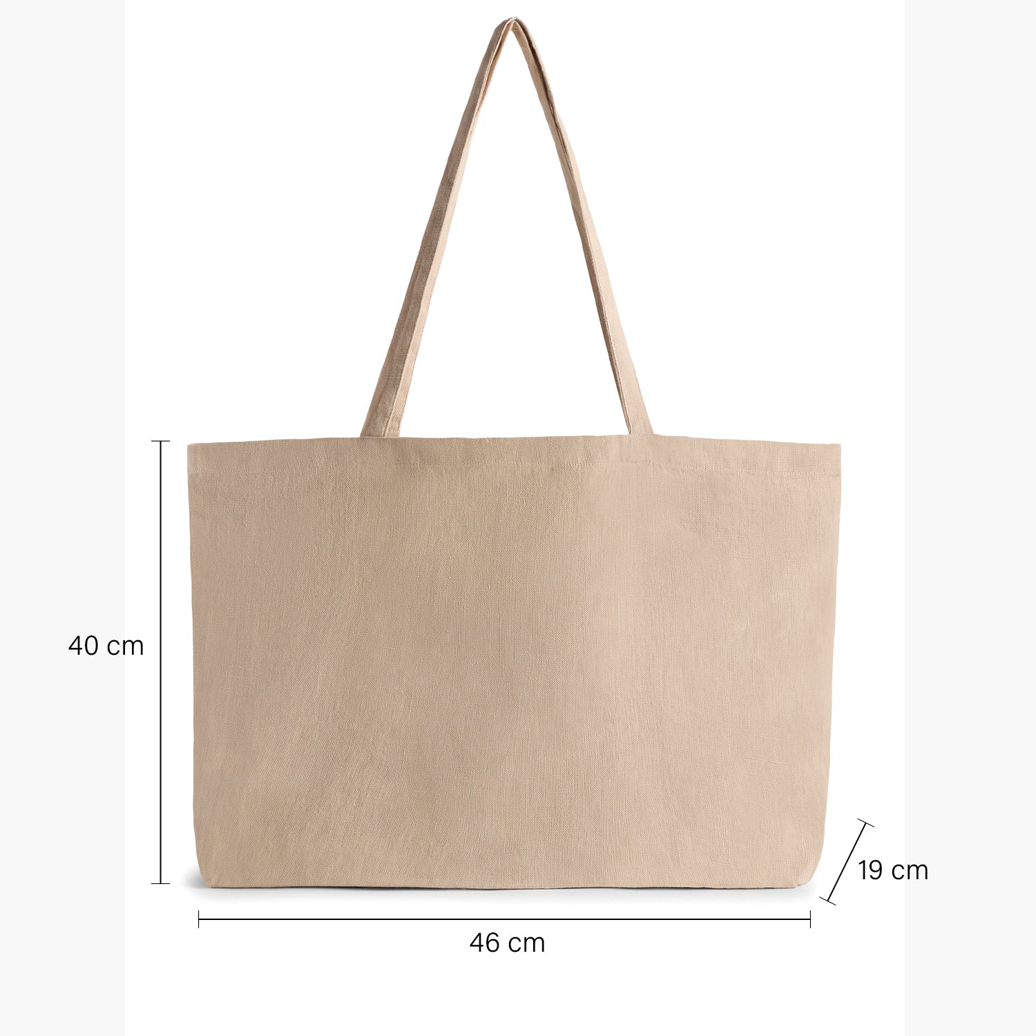 Tote Bag Lino 46x19x40 Natural