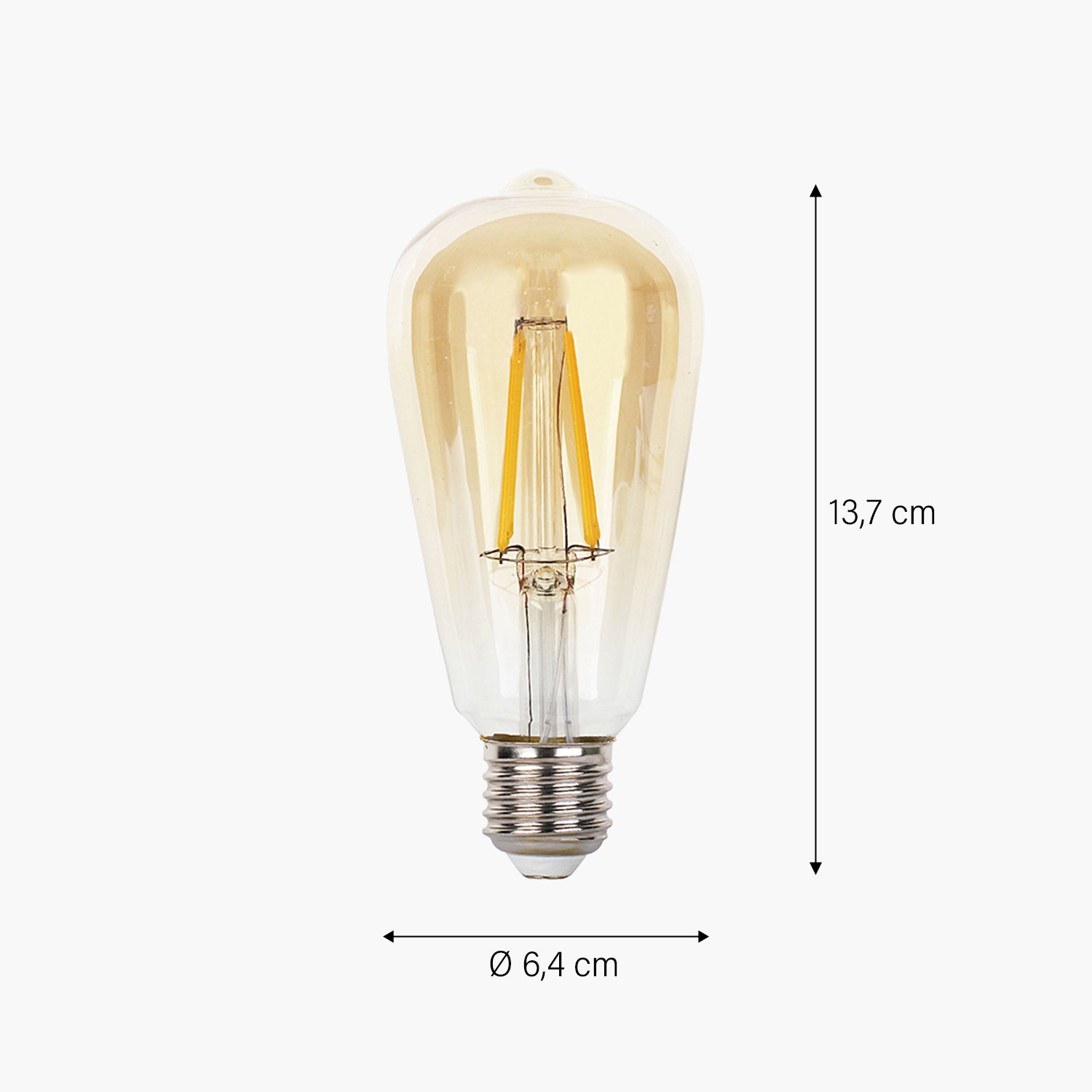 Ampolleta Led ST64 Vintage LC 6W Vidrio