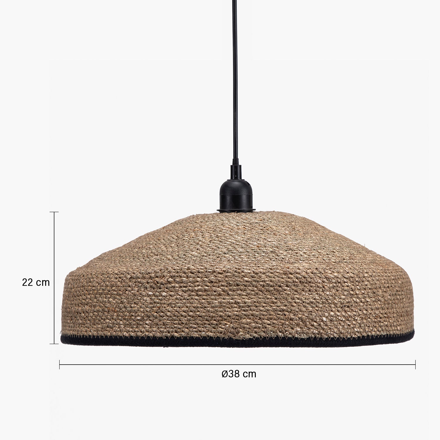 Pantalla Rhodes Natura/Negro