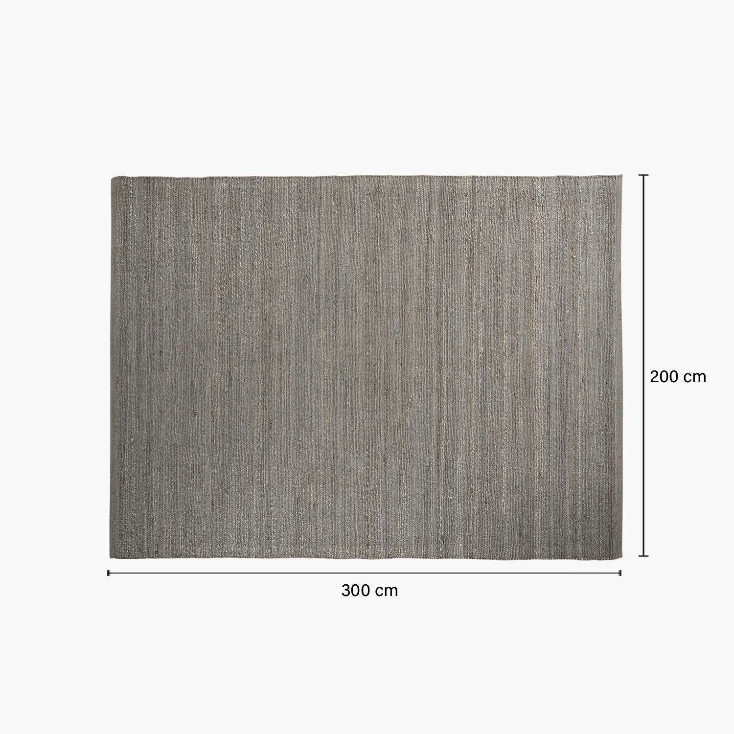 Alfombra Yute Sahara 200x300 Gris oscuro