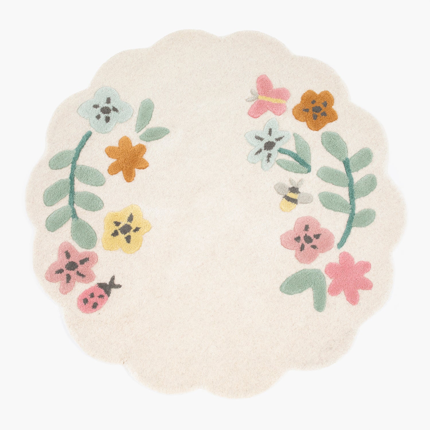 Alfombra Flores Diam 120