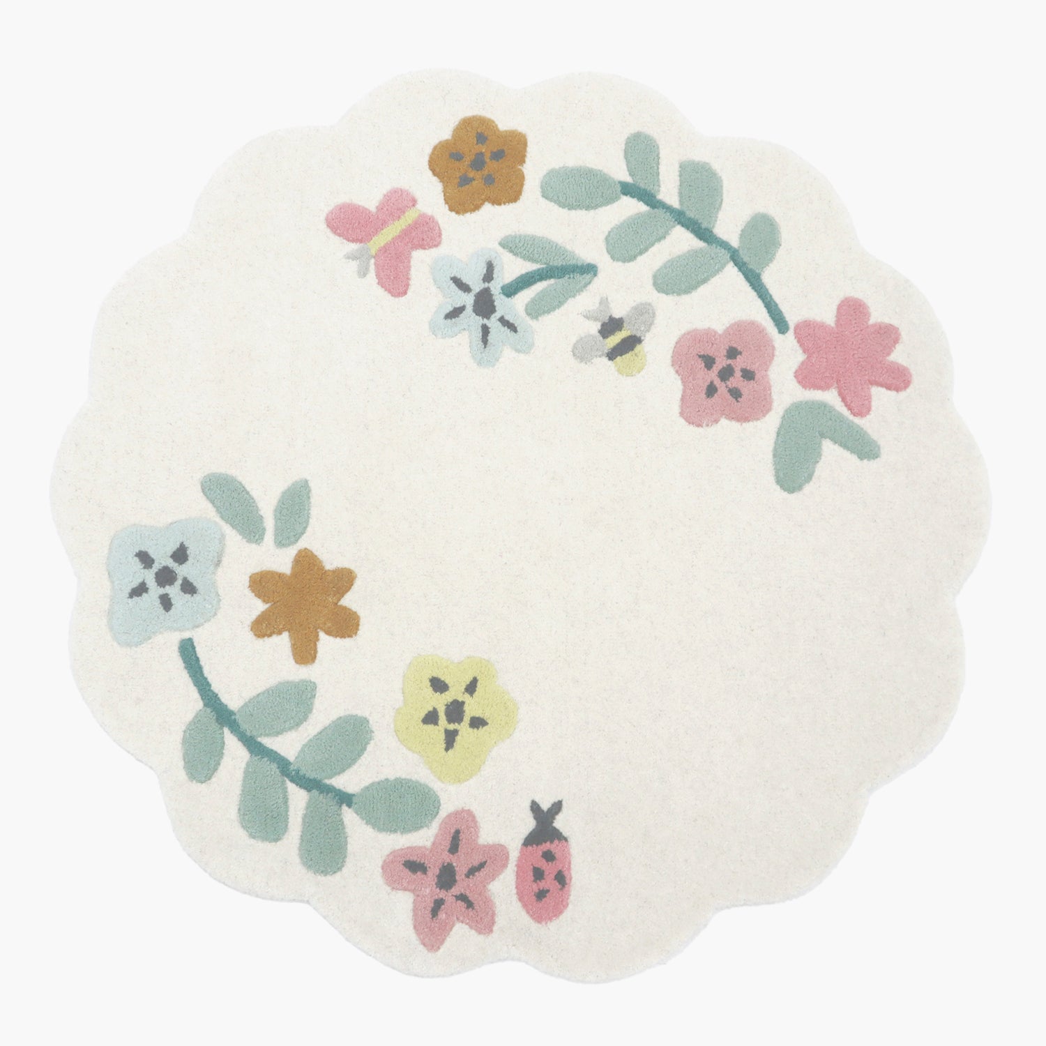 Alfombra Flores Diam 120