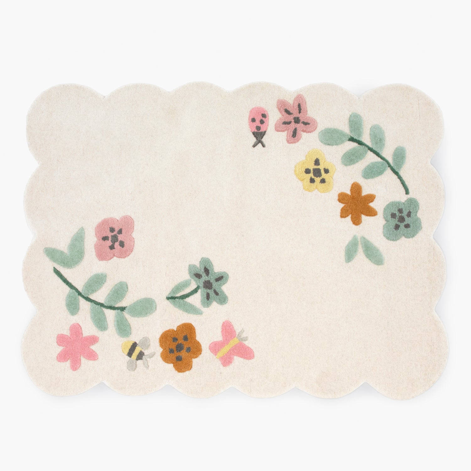 Alfombra Flores 90x130