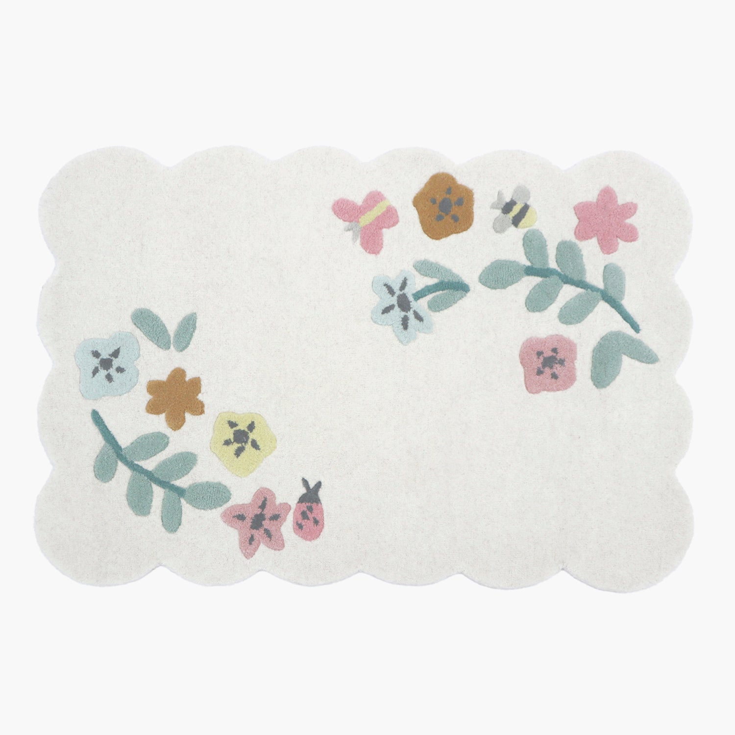 Alfombra Flores 90x130