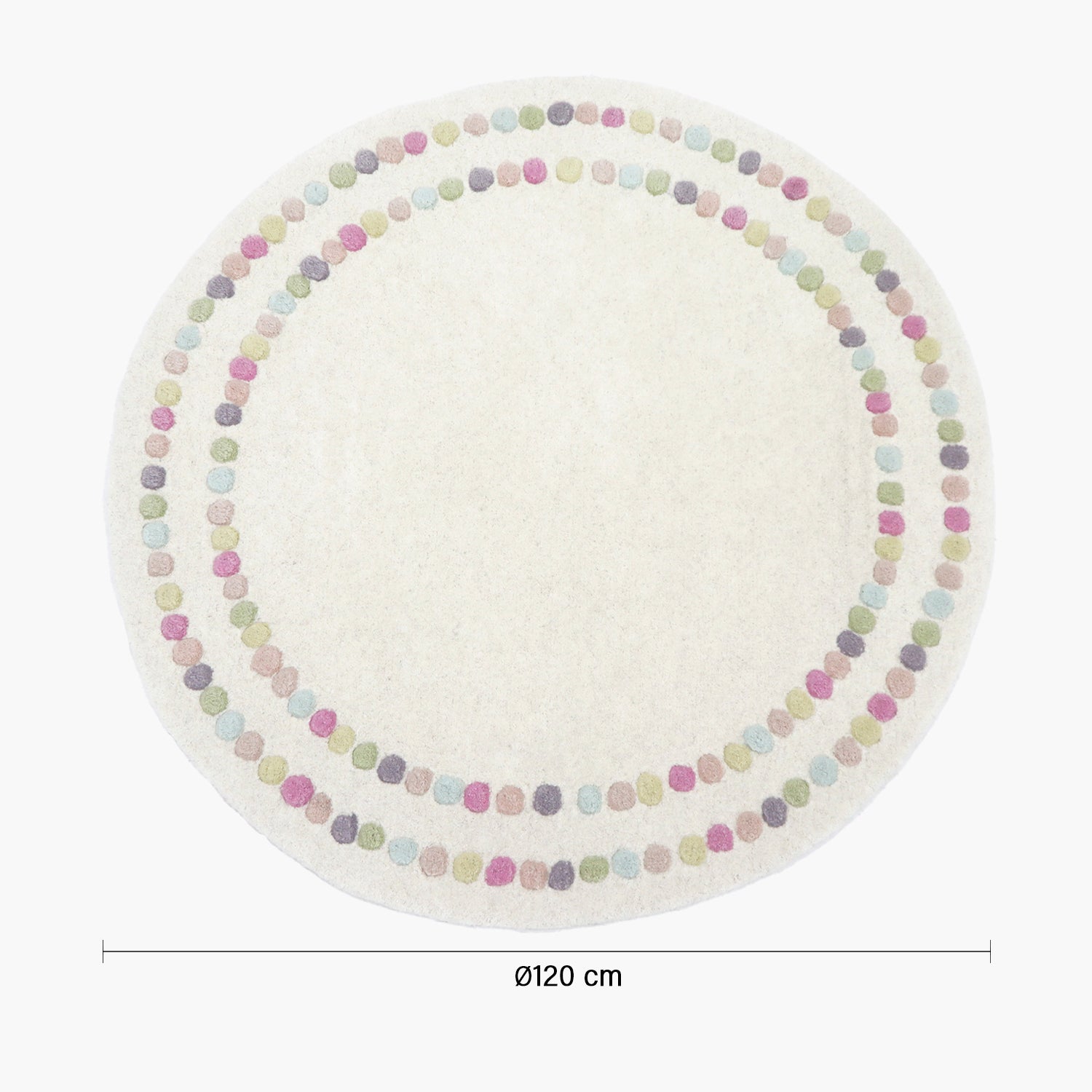 Alfombra Polka Dots Diam 120