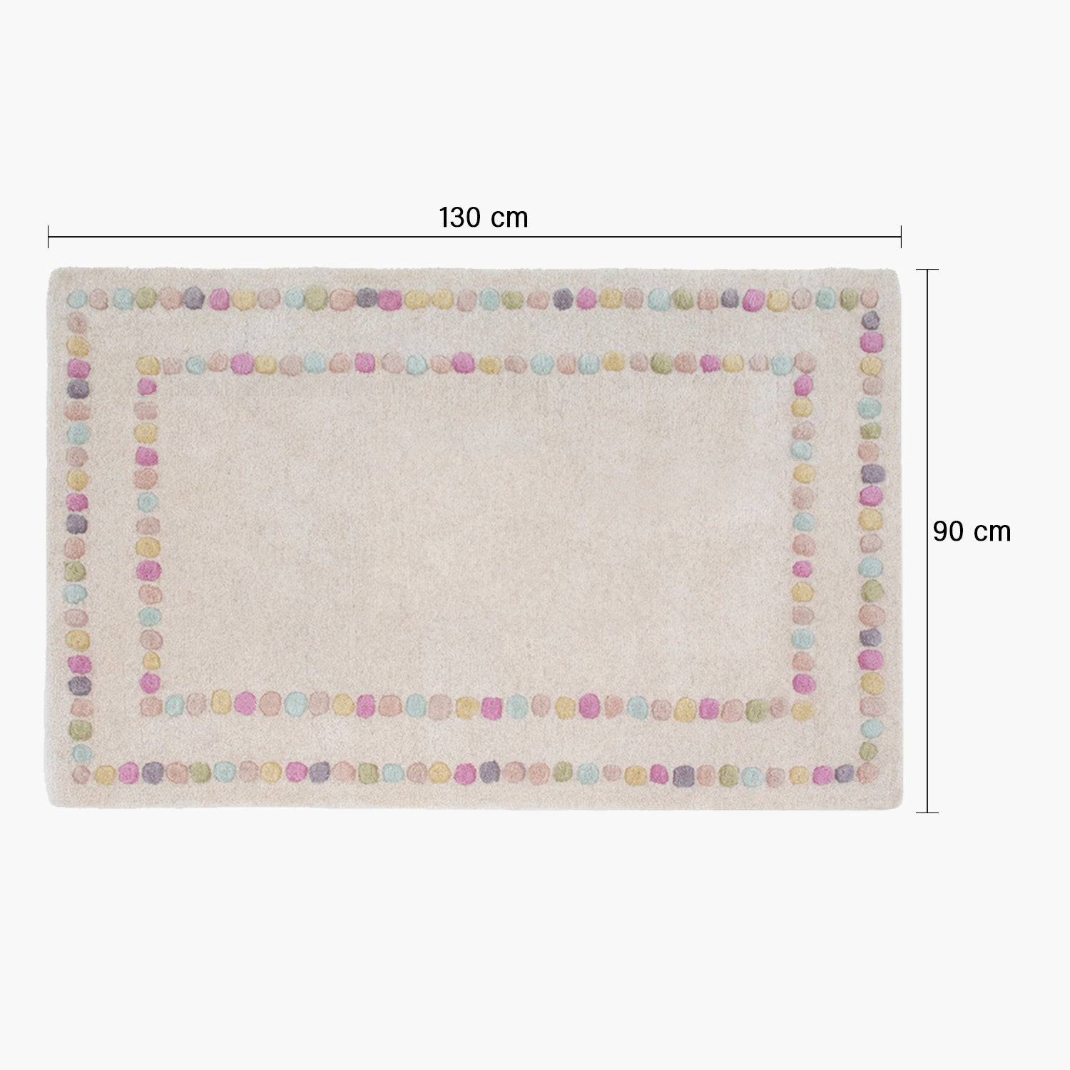 Alfombra Polka Dots 90x130