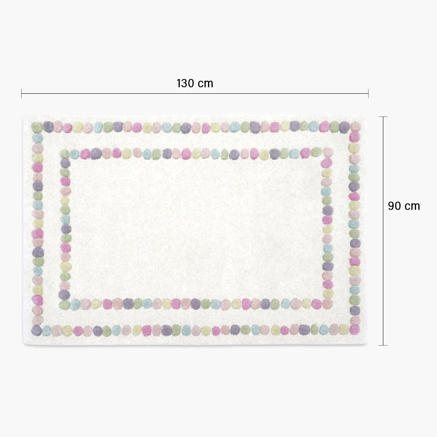 Alfombra Polka Dots 90x130