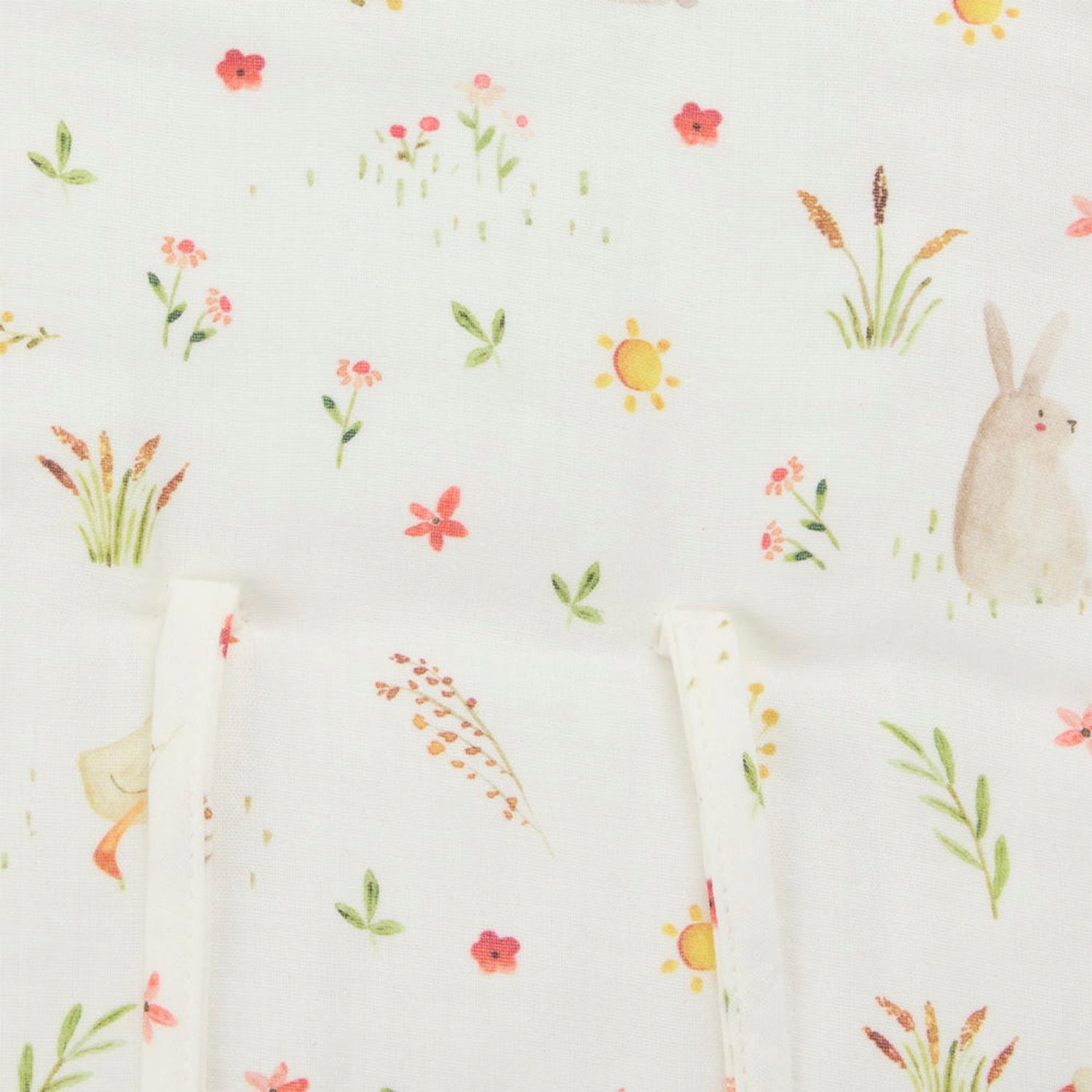 Mudador Portátil Conejitos Blanco