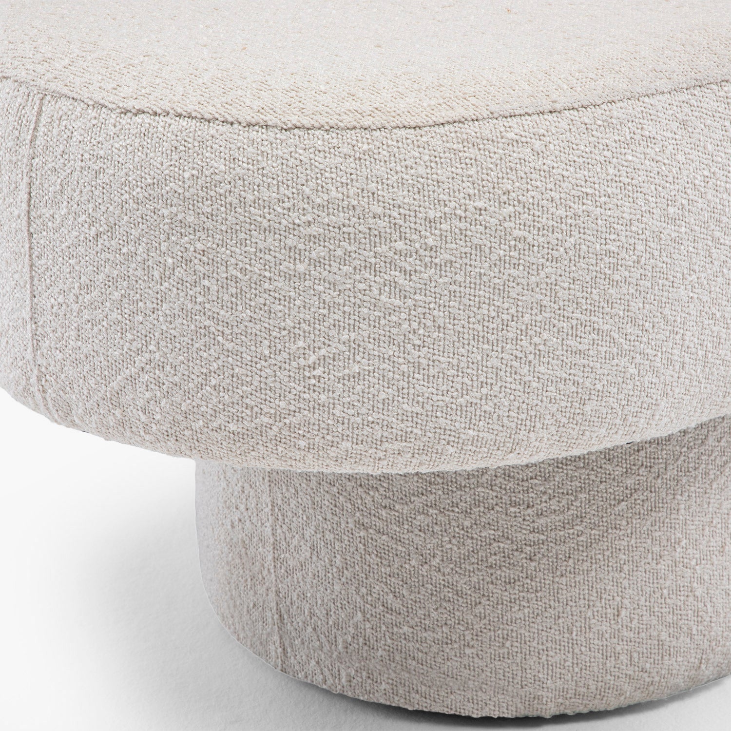 Banqueta Tapizada Benji Crema