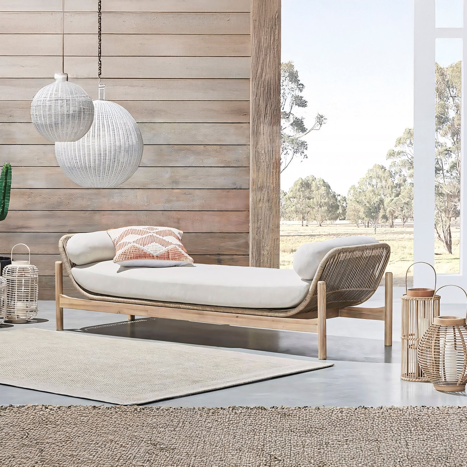 Banqueta Lounge Terraza Pipa Natural