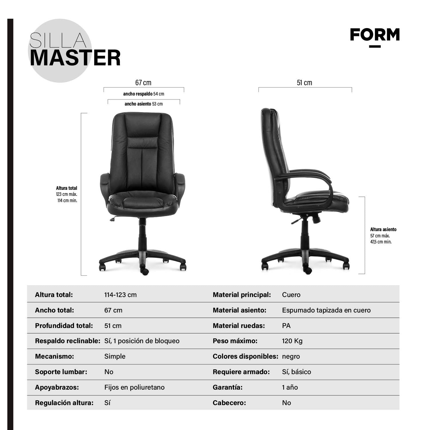 Sillón Gerencial Master