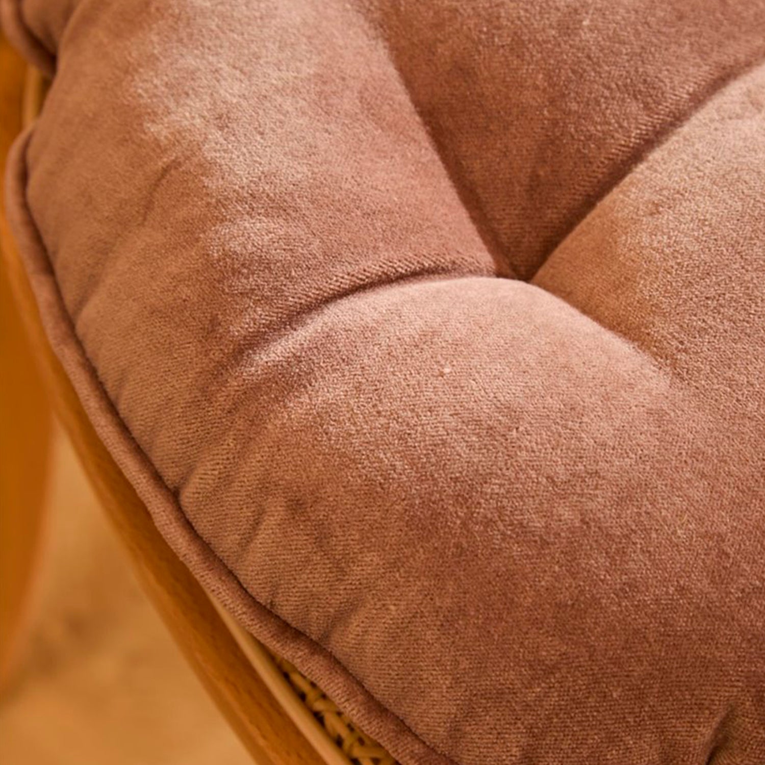 Cojín de Silla Velur Diam 40 Café